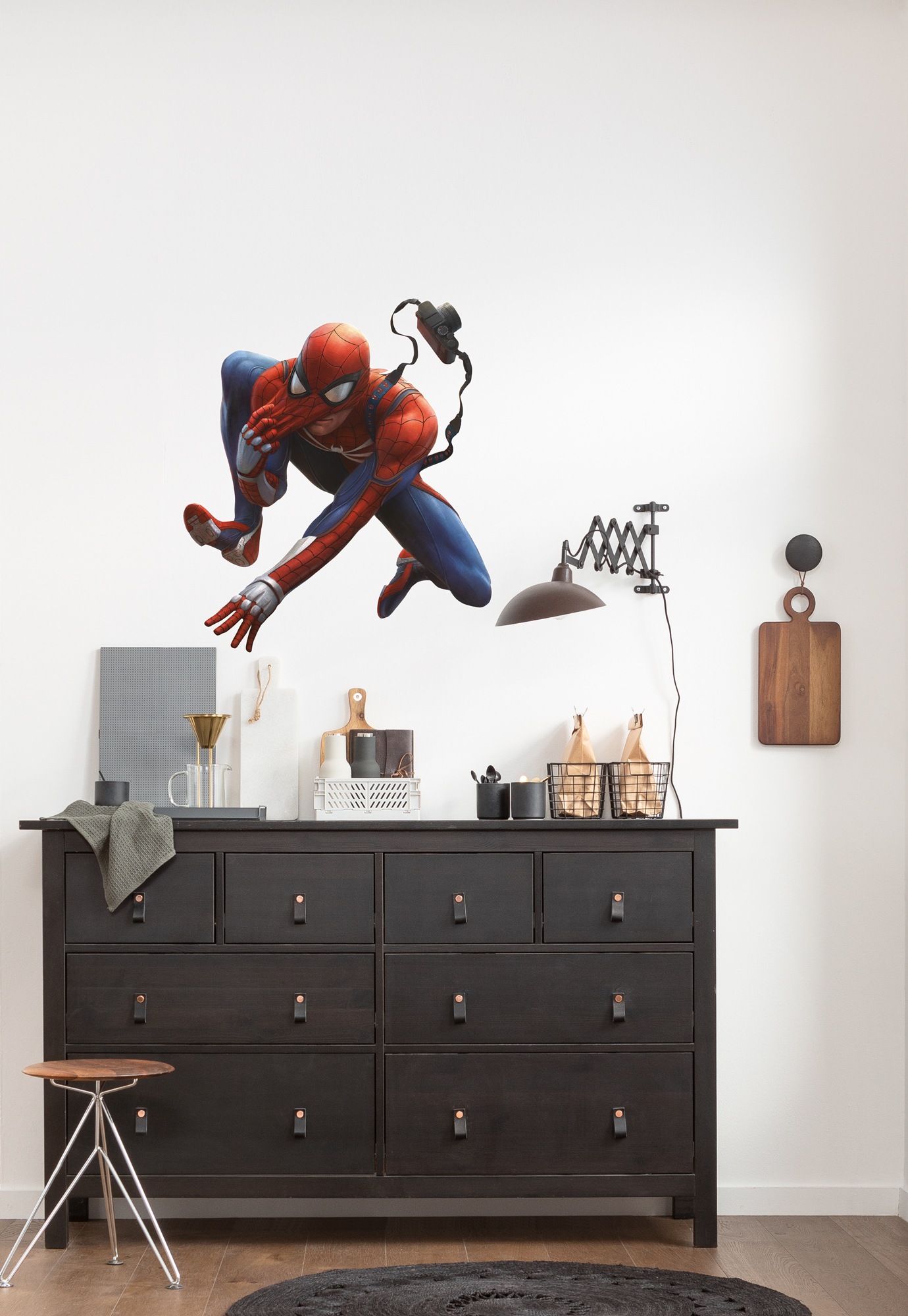 Image of Komar Wandtattoo "Marvel Spider-Man Camera" 50 x 70 cm (Breite x Höhe) - Kinderzimmer, Wandsticker