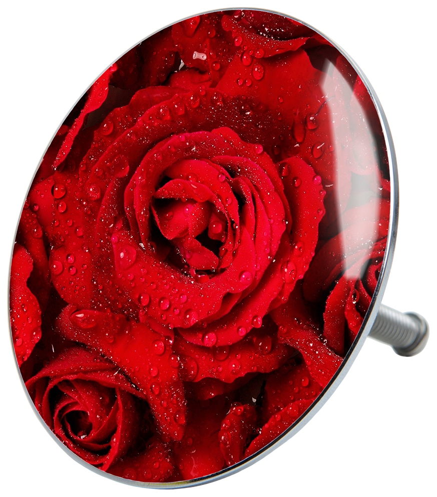 Sanilo Set d'accessoires de salle de bain »Rosen« bestehend aus WC-Sitz, Badteppich, Stöpsel, Seifenspender, WC-Bürste