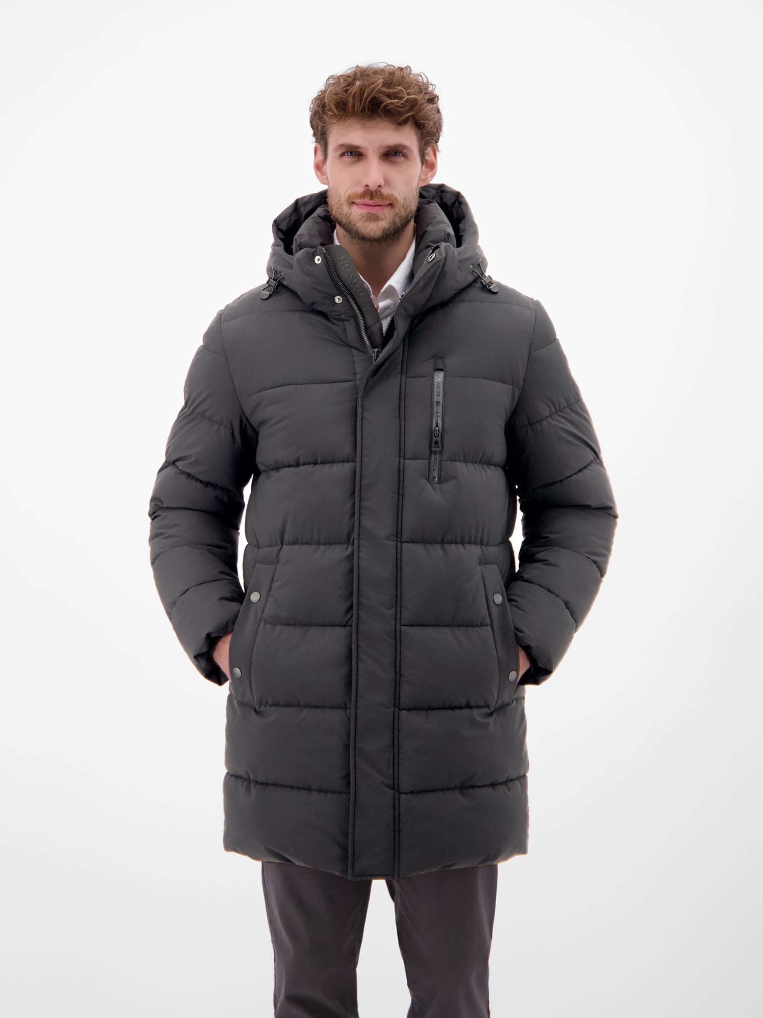 Image of LERROS Steppjacke mit Kapuze Winterjacke mit Kapuze und Kordelzug