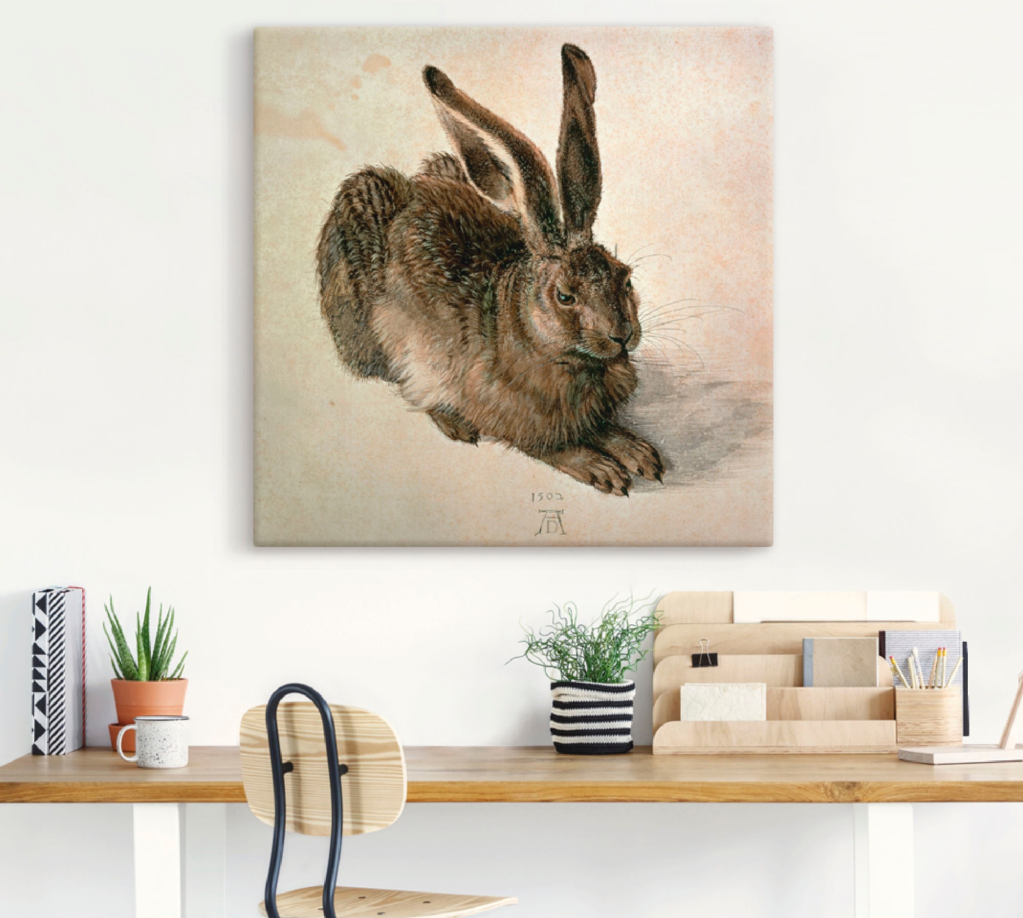 Artland Wandbild »Junger Feldhase. 1502« Wildtiere 1 Stk. tlg. als Leinwandbild, Poster in verschied. Grössen