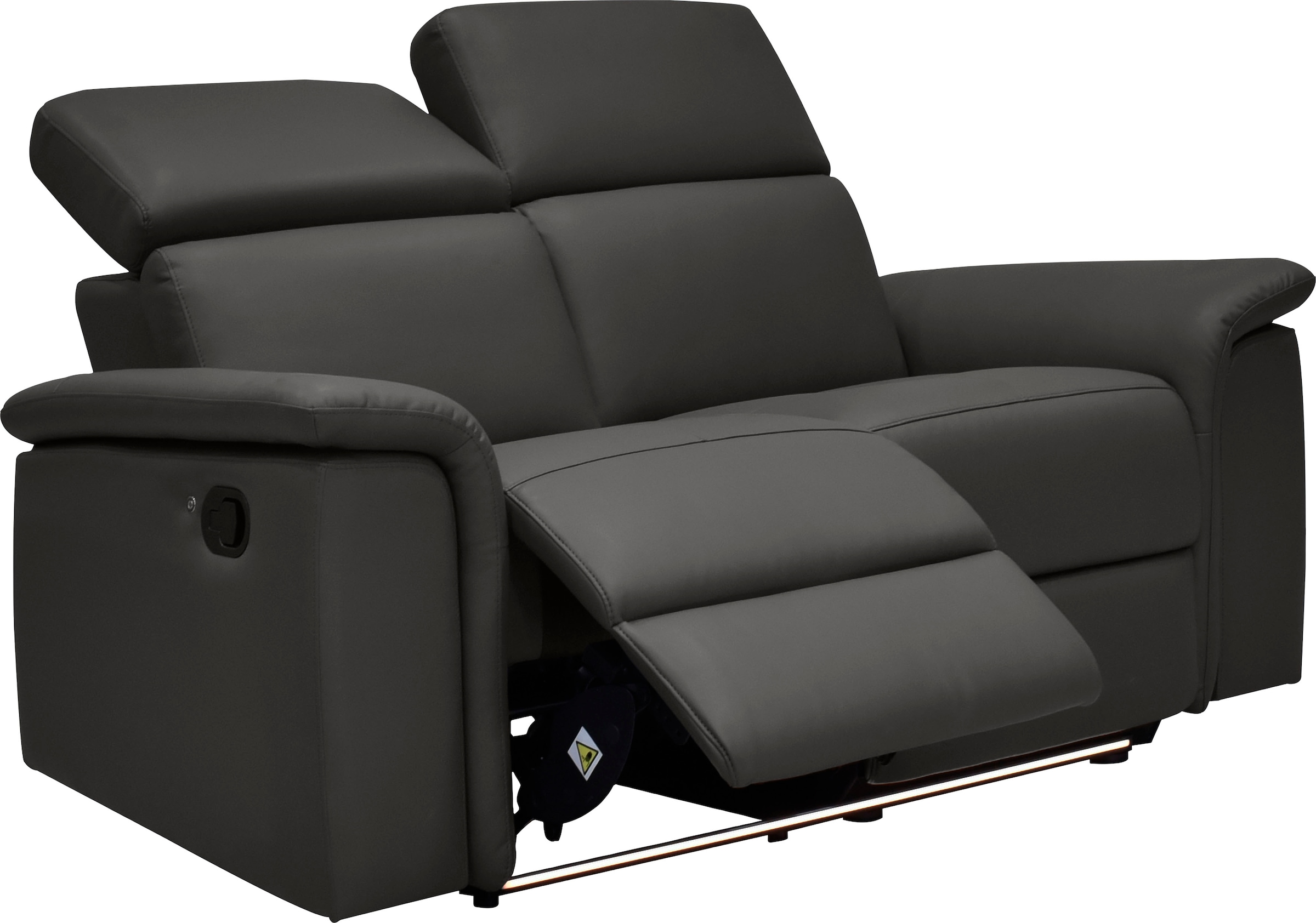 Home affaire 2-places »Pareli 172cm, manuelle u. elektr. Relaxfunktion« USB, Kopfteil-Verstellung, LED, in Echtleder, Kunstleder, Web