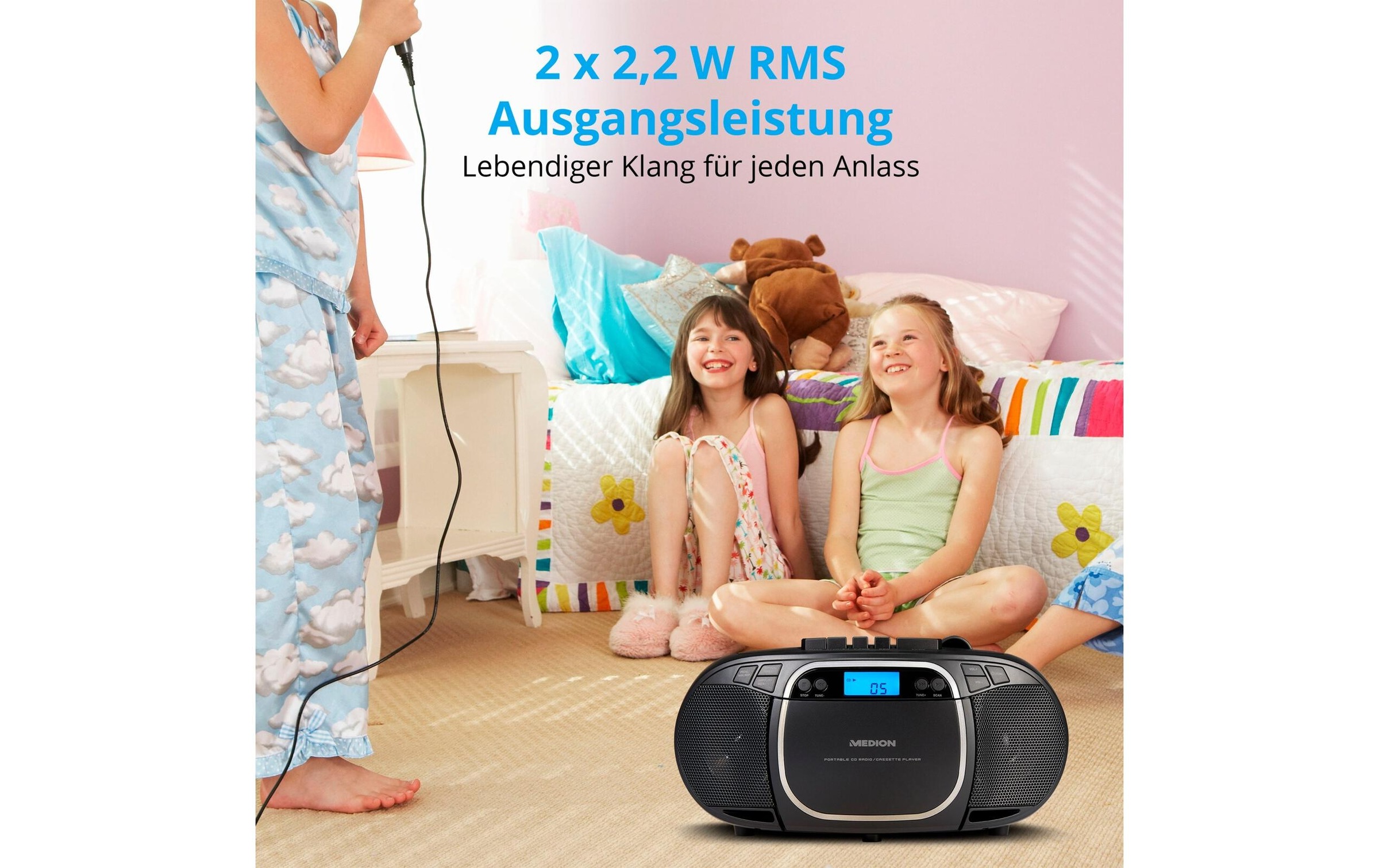 Medion® CD-Radiorecorder »LIFE E66476 Schwarz«