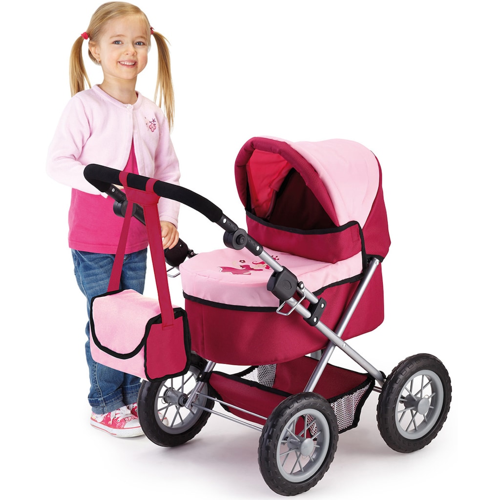 Bayer Puppenwagen »Trendy, Prinzessin rot/rosa«