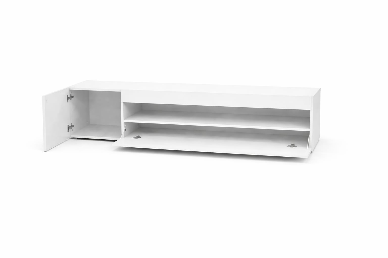 GOODproduct Lowboard »LORENZO 1, TV-Board, TV-Kommode, TV-Schrank, TV-Unterschrank, TV-Möbel« Modernes lackiertes Hochglanz TV-Board, grifflos, Breite 155 cm