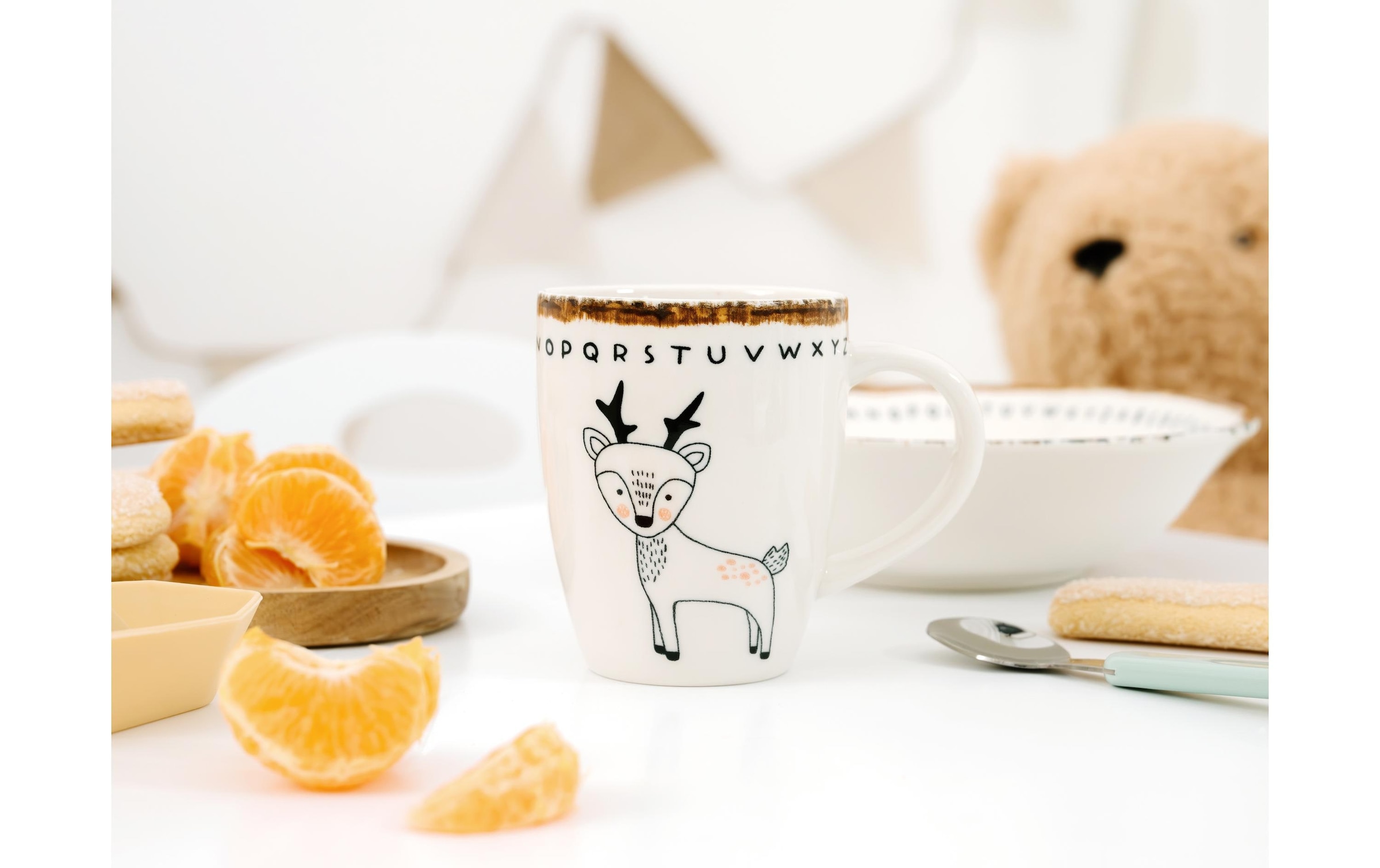 CreaTable Set de vaisselle pour enfants »Freunde des Waldes Set Steinzeug«
