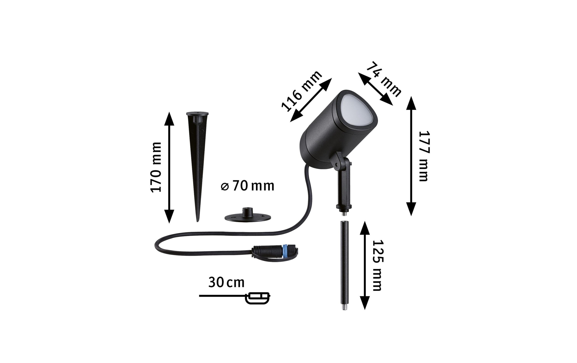 Paulmann LED Gartenleuchte