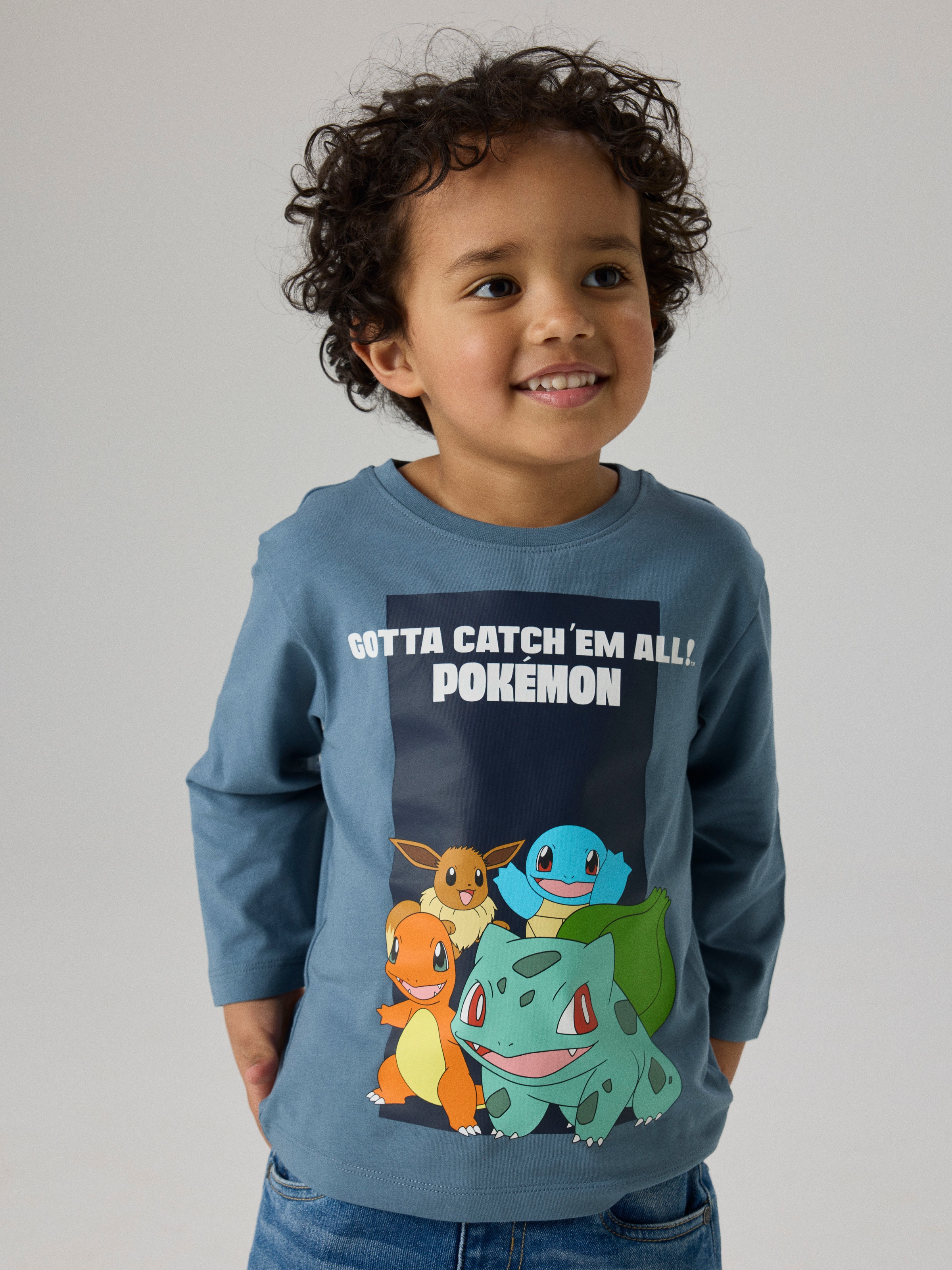 Name It Langarmshirt »NMMSOUTH POKEMON LS NREG TOP NOOS BFU« Baumwollmischung, regular fit, mit Pokemon Druck