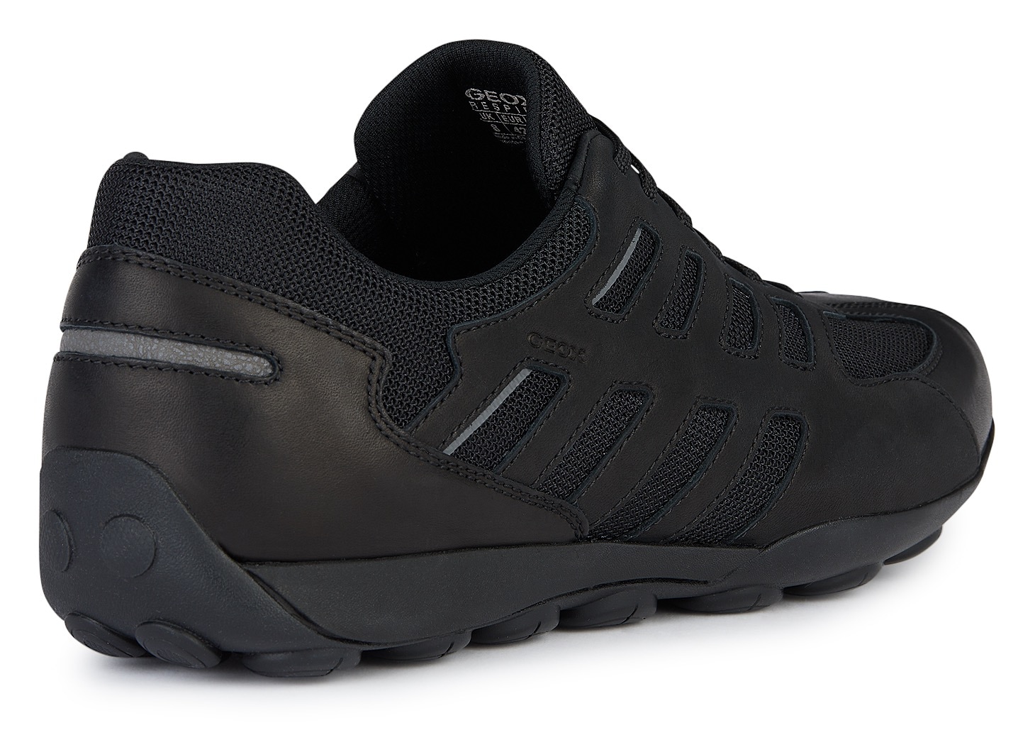 Geox Sneaker »U SNAKE 2.0 A«, mit dunkler Sohle, Freizeitschuh, Halbschuh, Schnürschuh