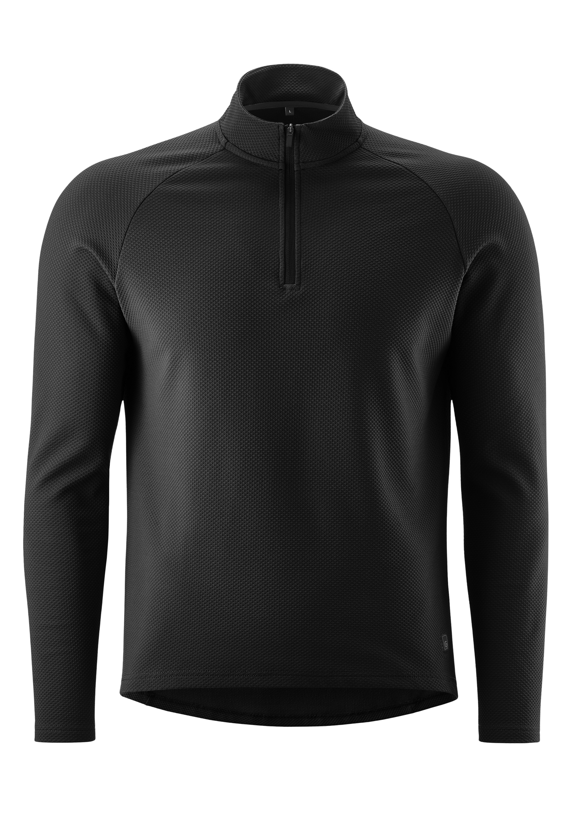 Image of Gonso Radtrikot "Essential Jersey Longsleeve Therm M" Herren Radtrikot half-zip, langarm Trikot, Semi Fit