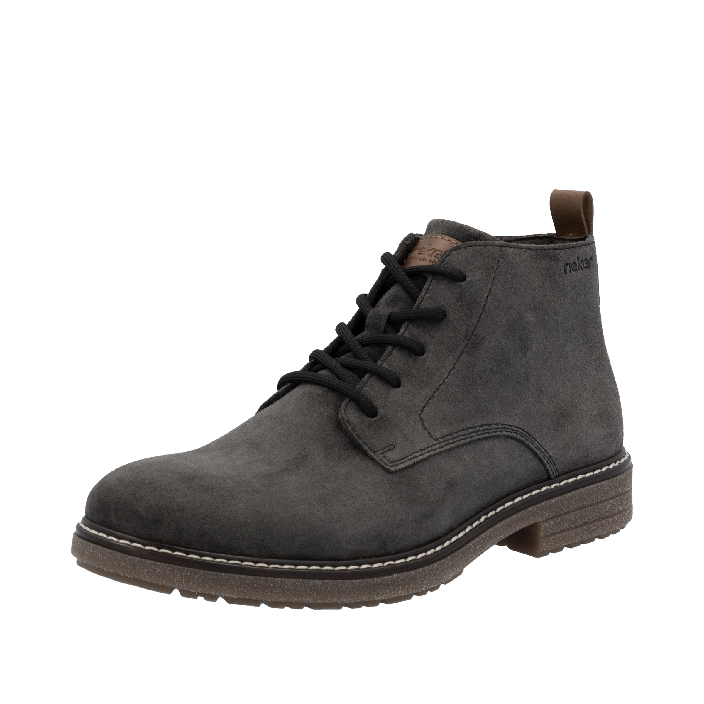 Image of Rieker Schnürstiefelette Schnürboots, Workerboots, Profilsohle, mit Anziehlasche