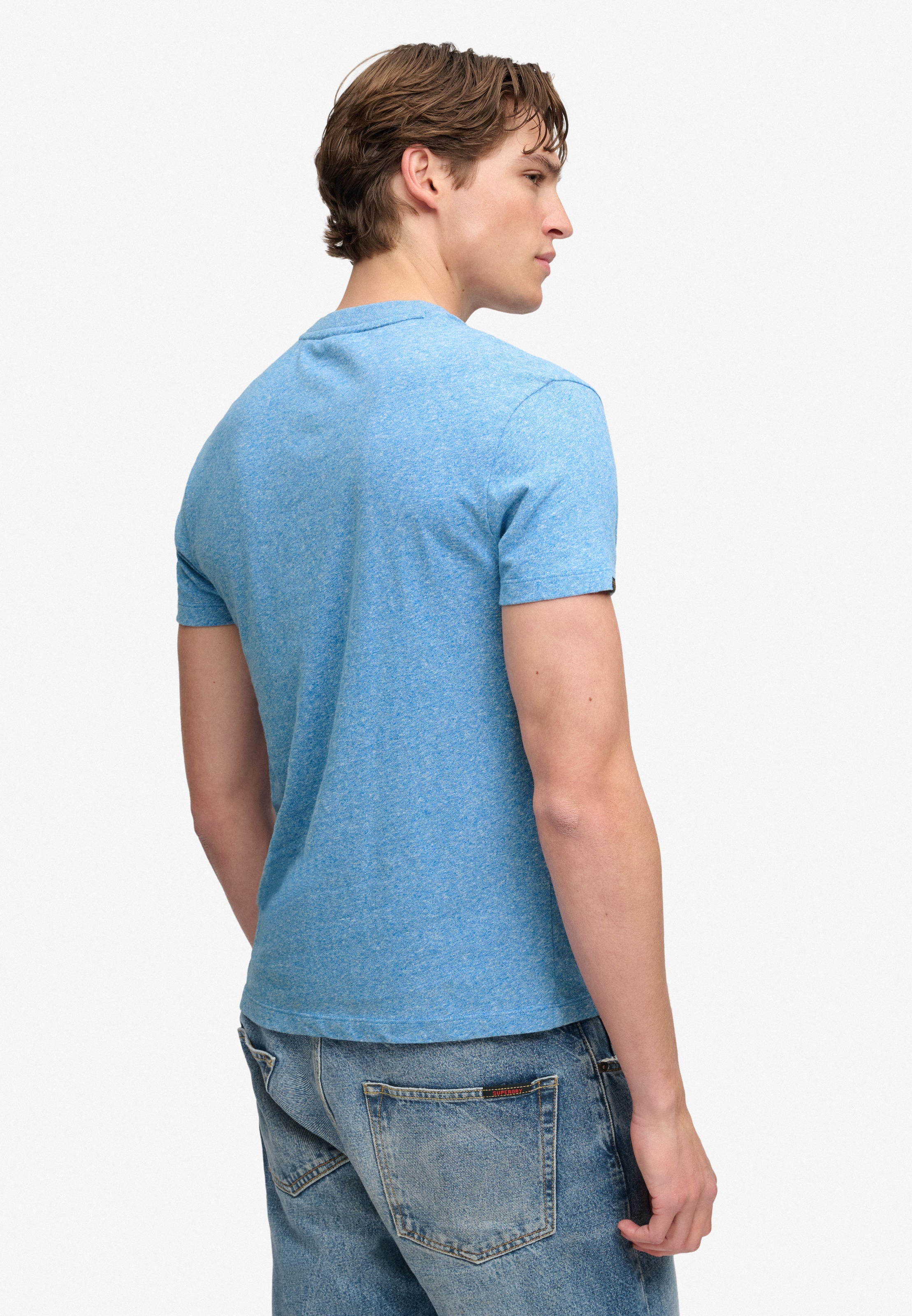 Superdry Rundhalsshirt »ESSENTIAL SERIF LOGO EMB TEE« Baumwolle, regular fit