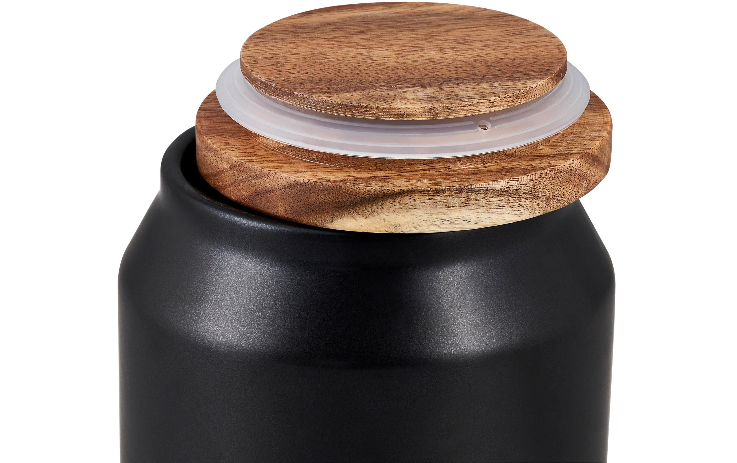 Cole & Mason Vorratsdose »Hinxton 86 l Schwarz«, (1 tlg.), Holzart: Akazie (China)