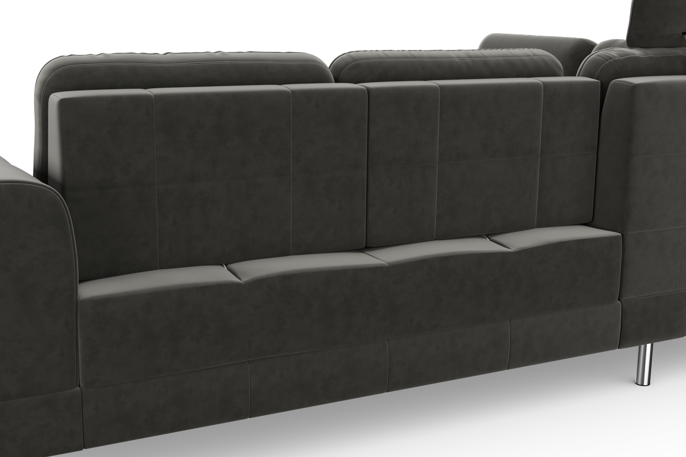 sit&more Ecksofa »Bendigo L-Form«, inklusive Sitztiefenverstellung, Bodenfreiheit 12 cm, in 2 Fussfarben