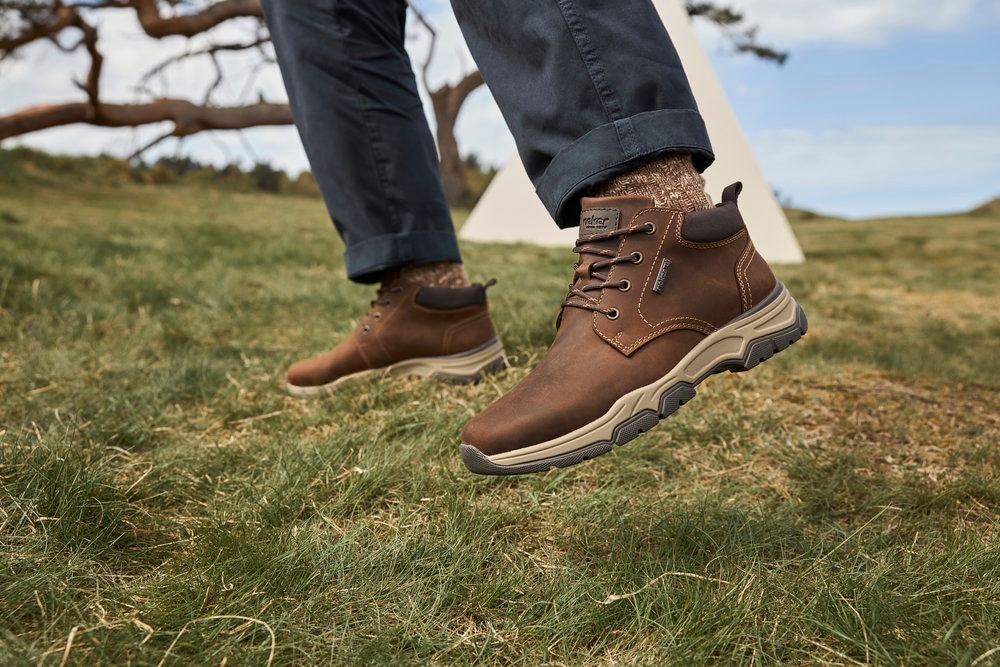 Rieker Bottines à lacets  bottine, boots décontractés avec rembourrage col en laine, membrane TEX