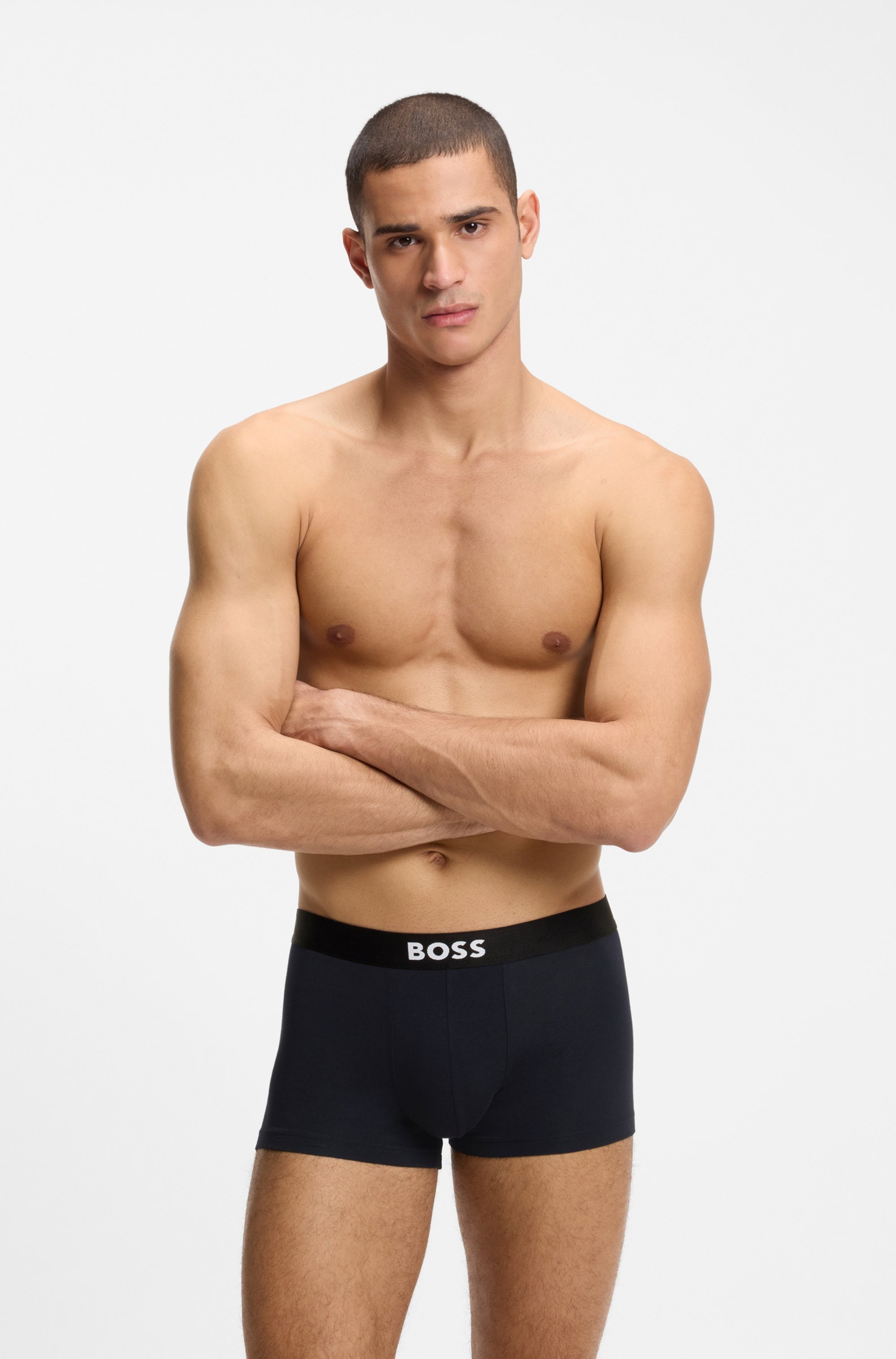 BOSS Trunk »3P Trunk BOSS ONE« mit unifarbenen Bund