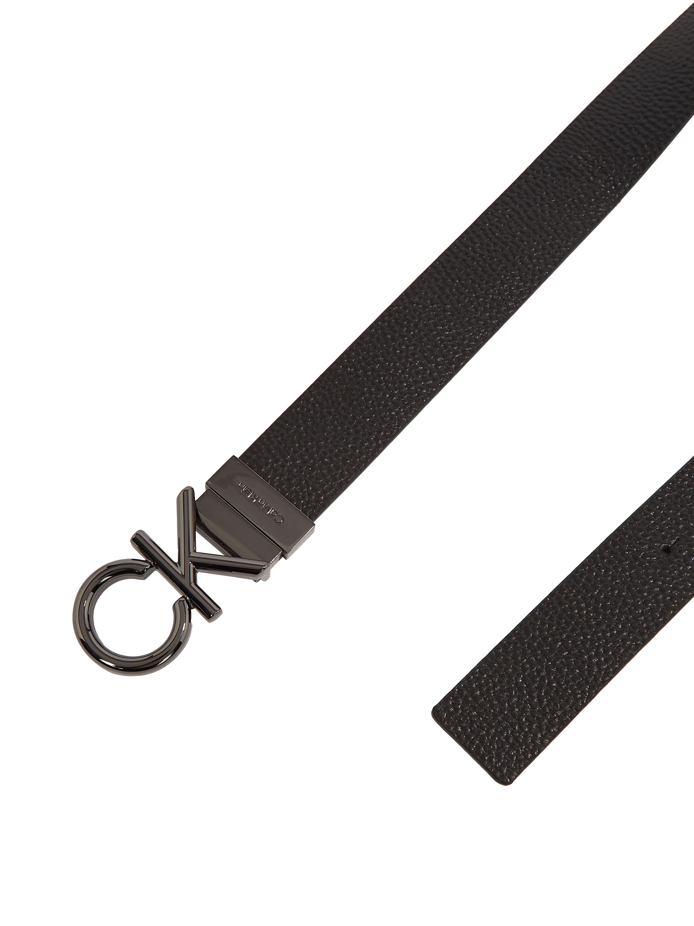 Calvin Klein Ledergürtel »ADJ/REV CK METAL BOMBE PB 35MM«, mit CK-Logoschliesse