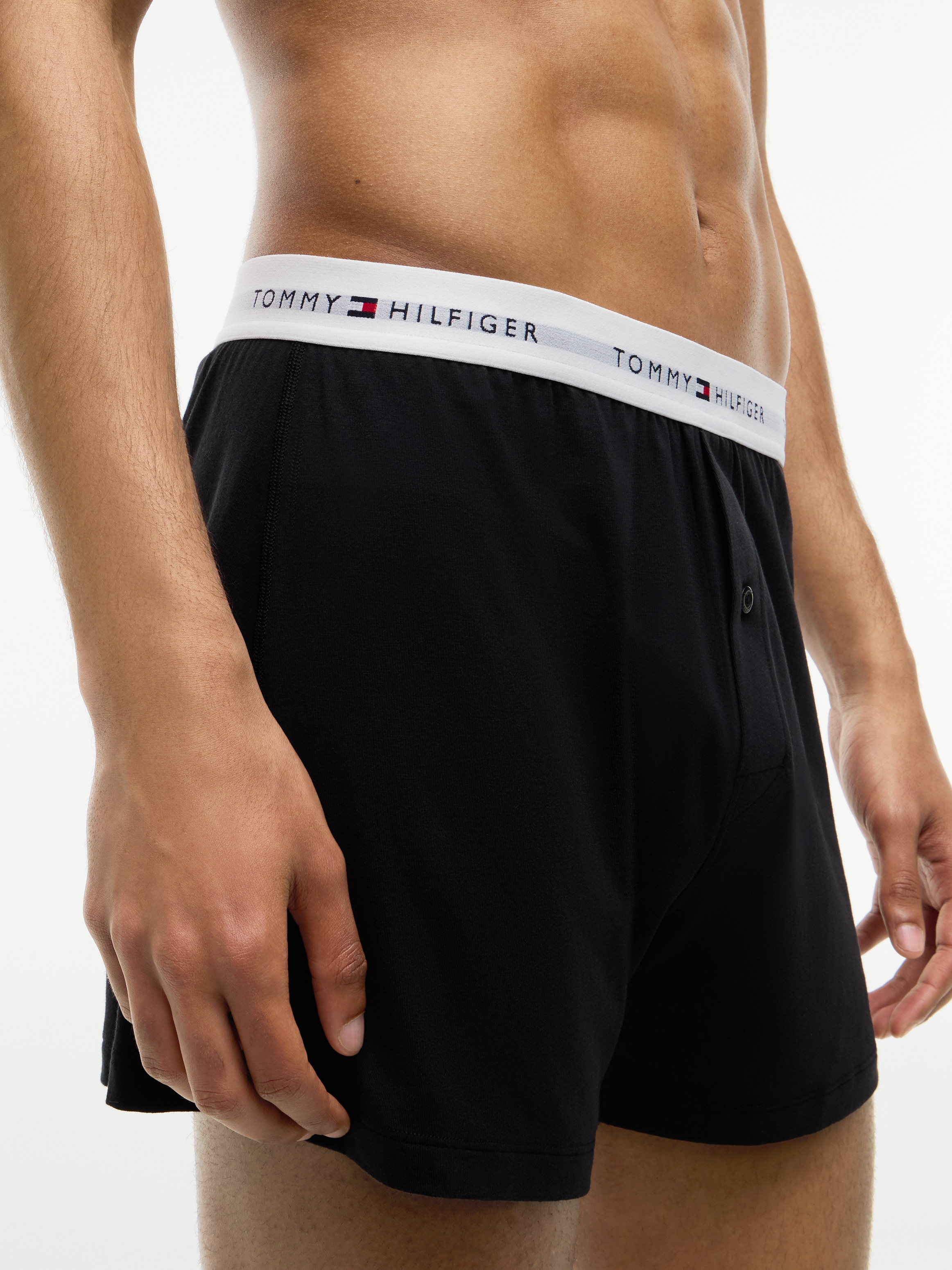 Tommy Hilfiger Underwear Boxershorts »2P LOOSE JERSEY BOXER« Packung, 2 Stk. mit Logoschriftzügen am Stretch-Bund