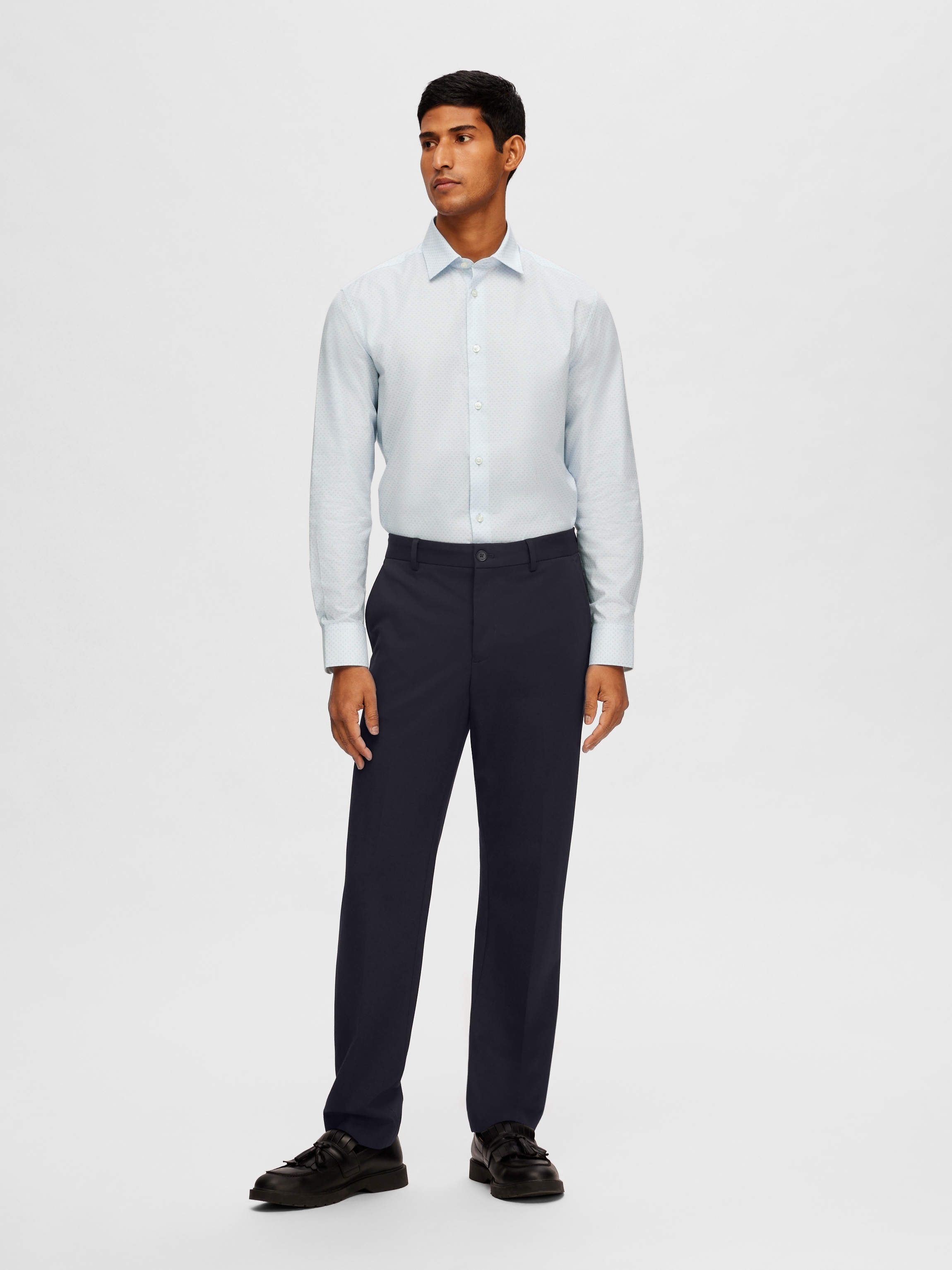 SELECTED Langarmhemd »SLHSLIMSOHO-DETAIL SHIRT LS NOOS«