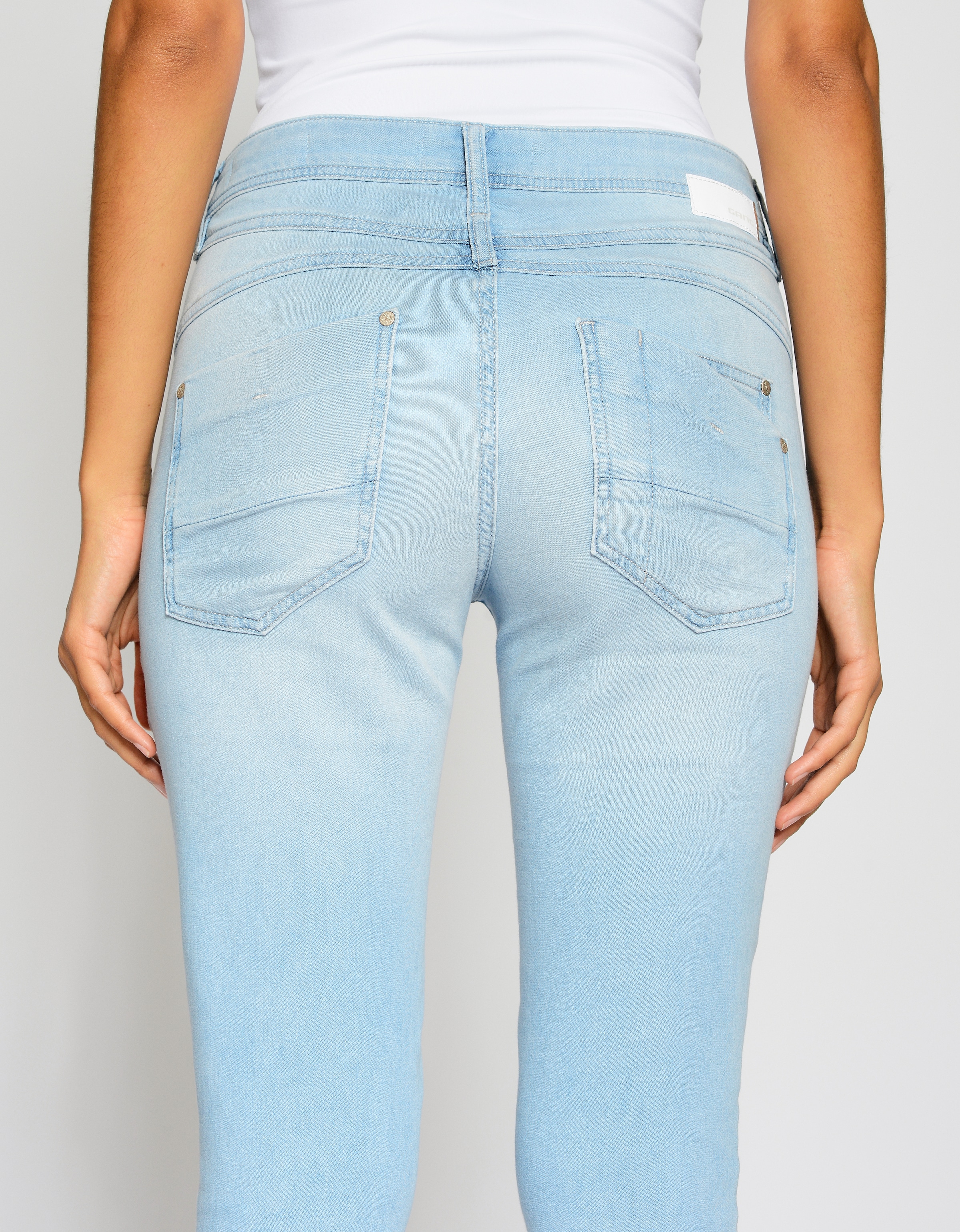 GANG Relax-fit-Jeans »94AMELIE CROPPED«, aus weichem Sweat Denim