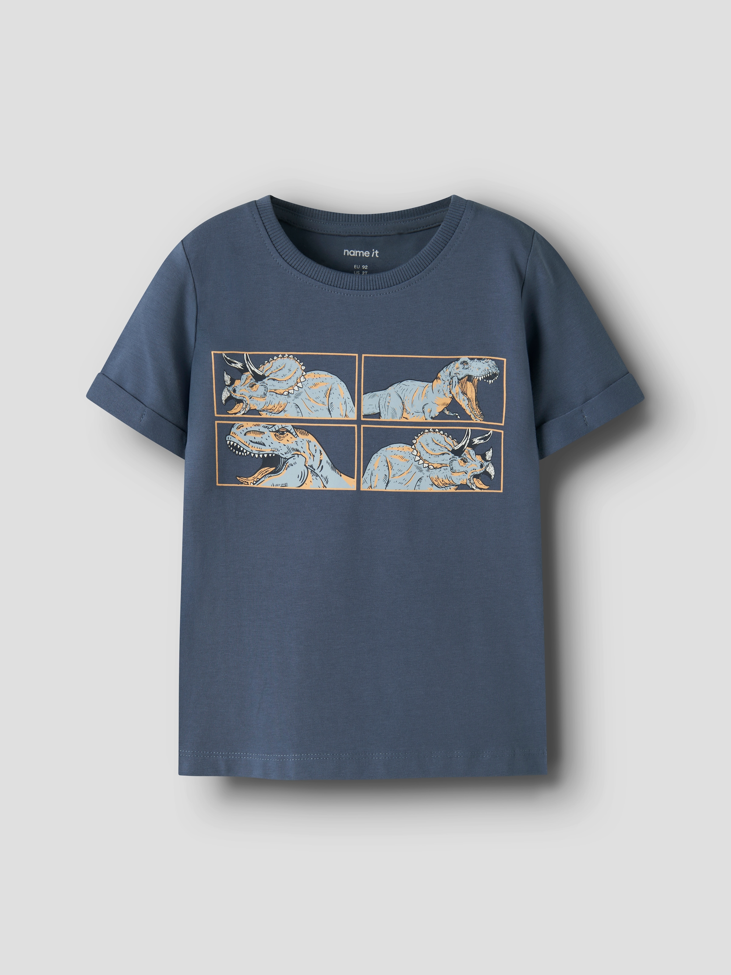 Name It T-shirt »NMMVUX 2P SS TOP« Paquet, 2 mélange coton, coupe normale