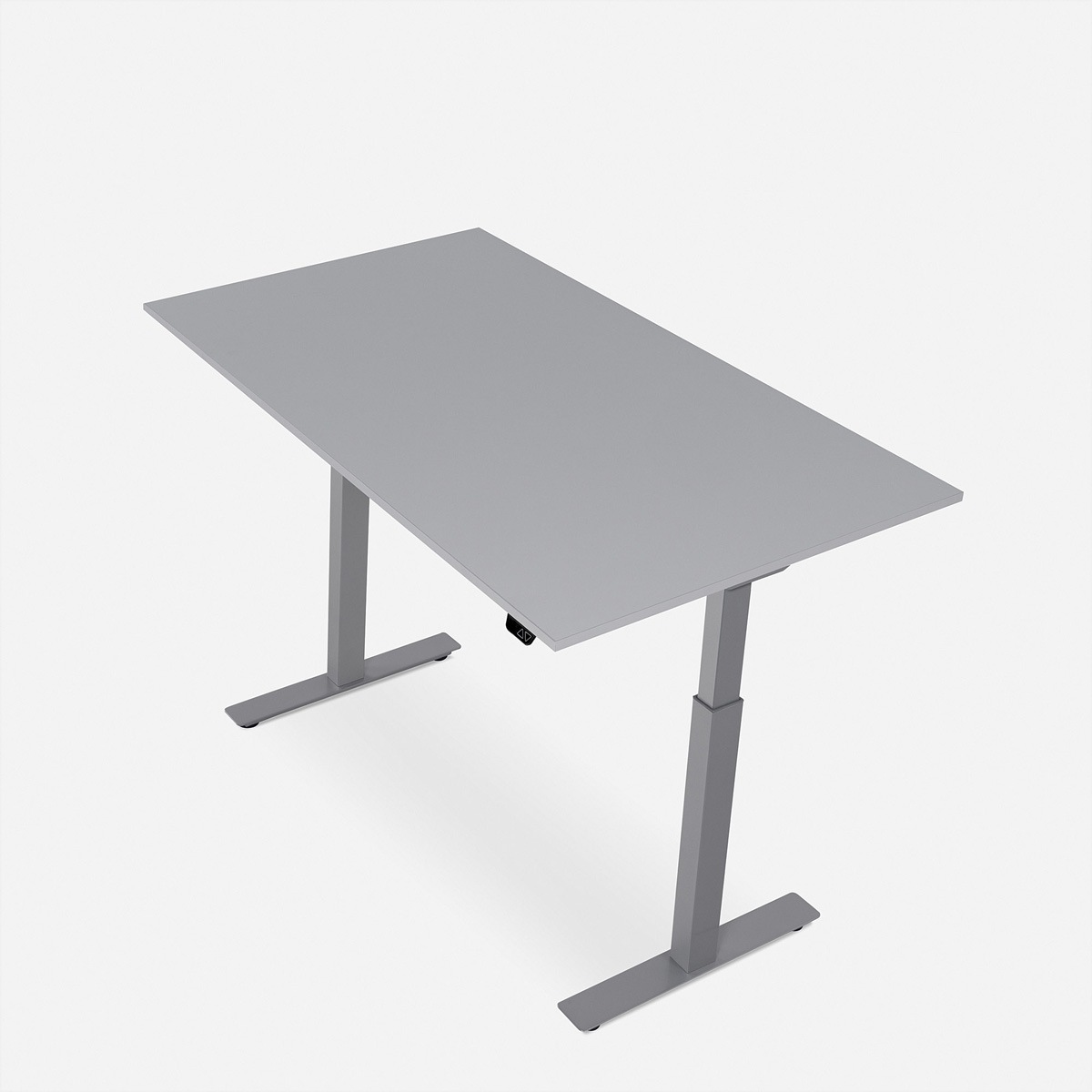 Schreibtische »WRK21 Schreibtisch Smart 100 x 60 cm, Höhenverstellbar, Grau Uni / Grau«