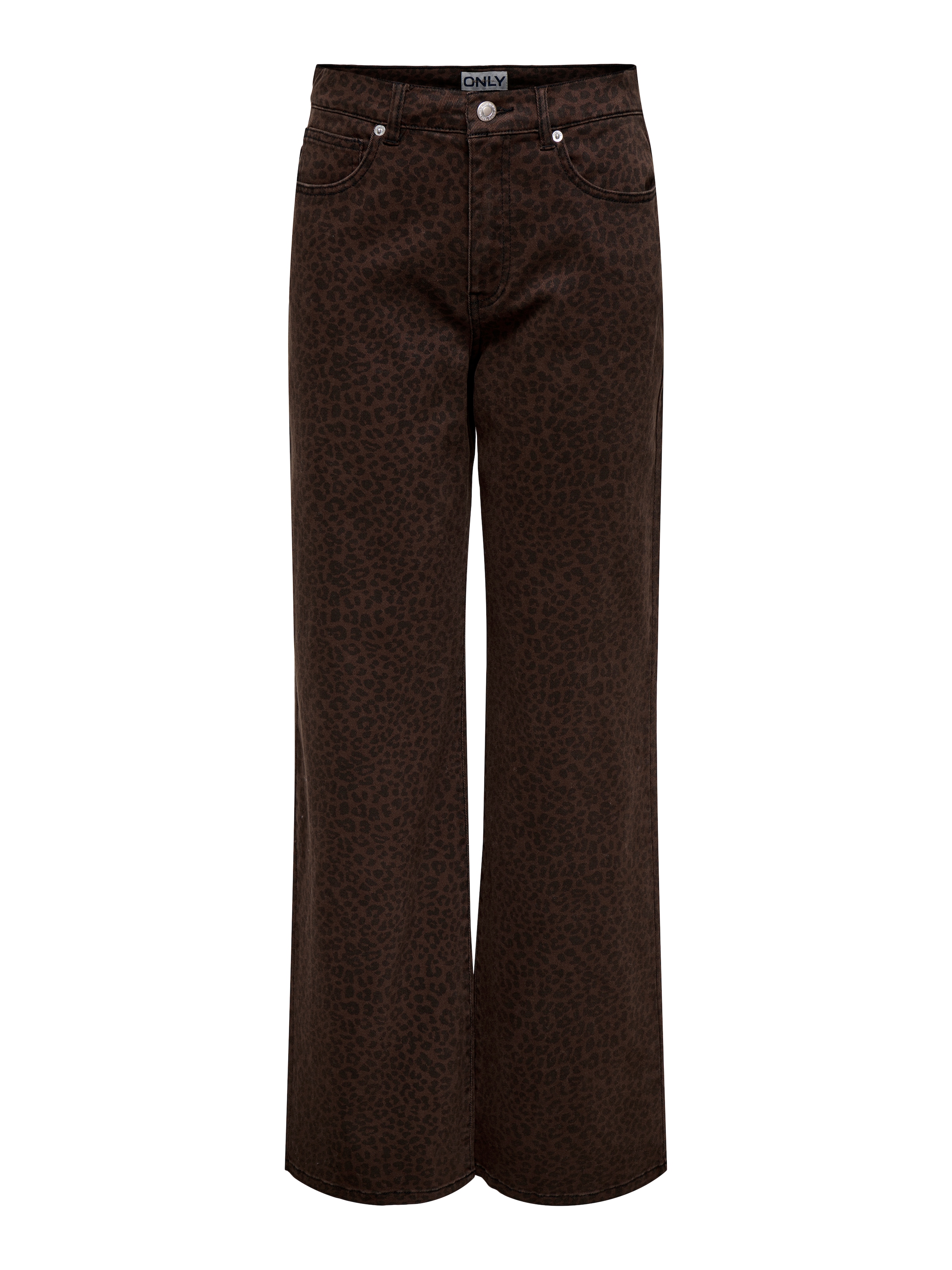 ONLY Jeans taille haute »ONLMADISON HW WIDE ANIMAL PANT CC PNT« mélange de coton