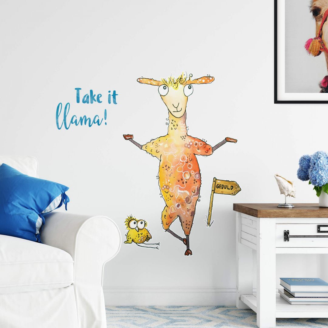 Wall-Art Wandtattoo - »Lebensfreude it kaufen St.) (1 jetzt Take llama«