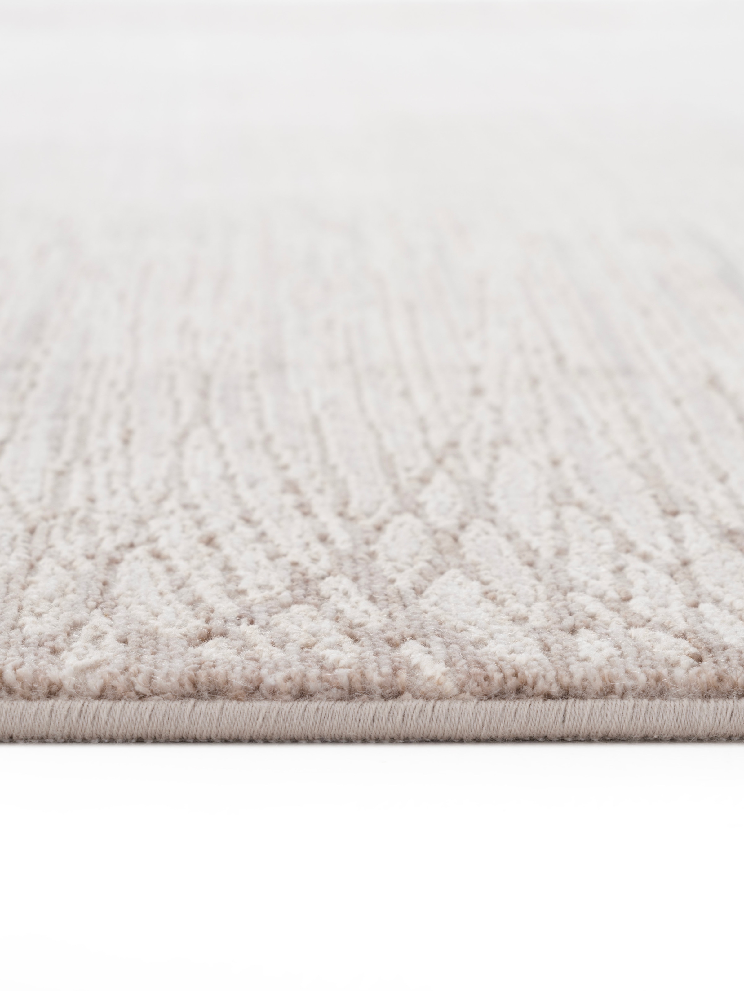 Calvin Klein home Teppich »Passages, mit Fransen, Designerteppich« rechteckig 5 mm Höhe Rahmen, meliert, Wohnzimmer, Schlafzimmer, Esszimmer