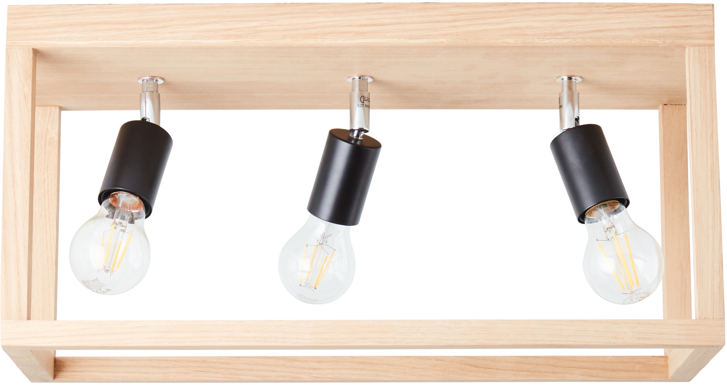 Image of Brilliant Leuchten Deckenleuchte »Nerea«, E27, 1 St., 3 x E27, 15W, eiche geölt bei Ackermann Versand Schweiz