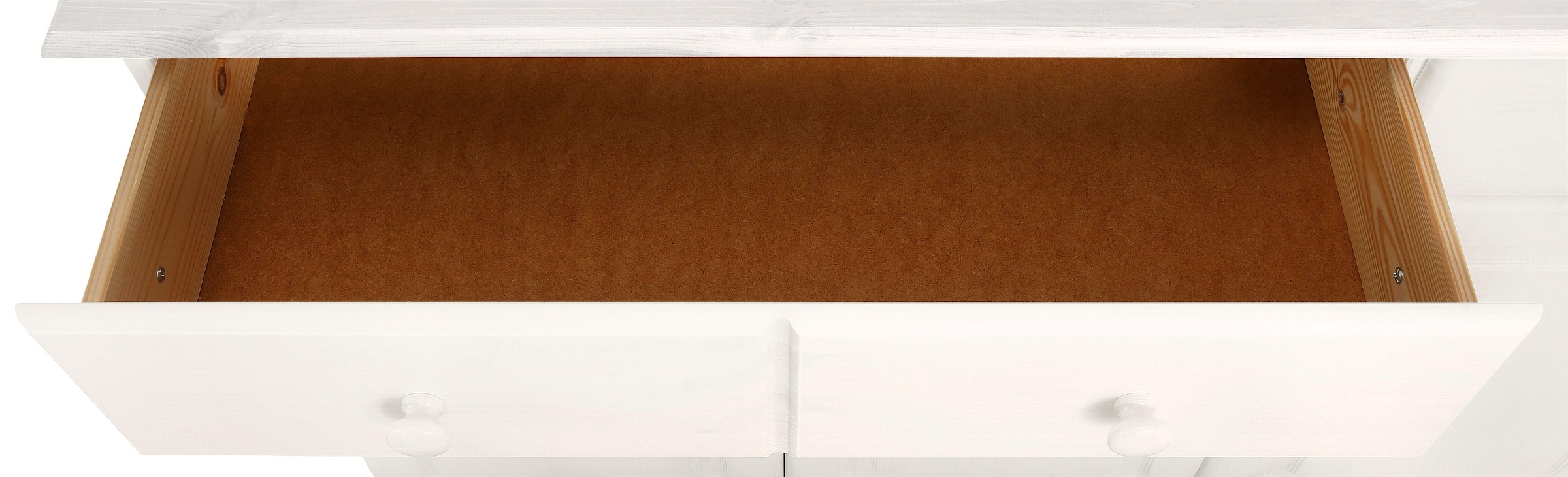 Home affaire Sideboard »Mette«, Kommode mit gefrästen, kugelförmigen Füssen, Breite 120 cm