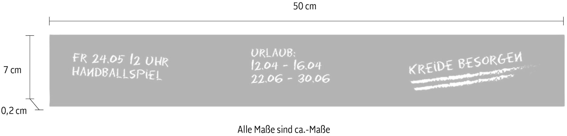 queence Film pour tableau »Magnetisches Memo-Board« magnetische Tafelfolie, Tafel, selbstklebend, 3er Set