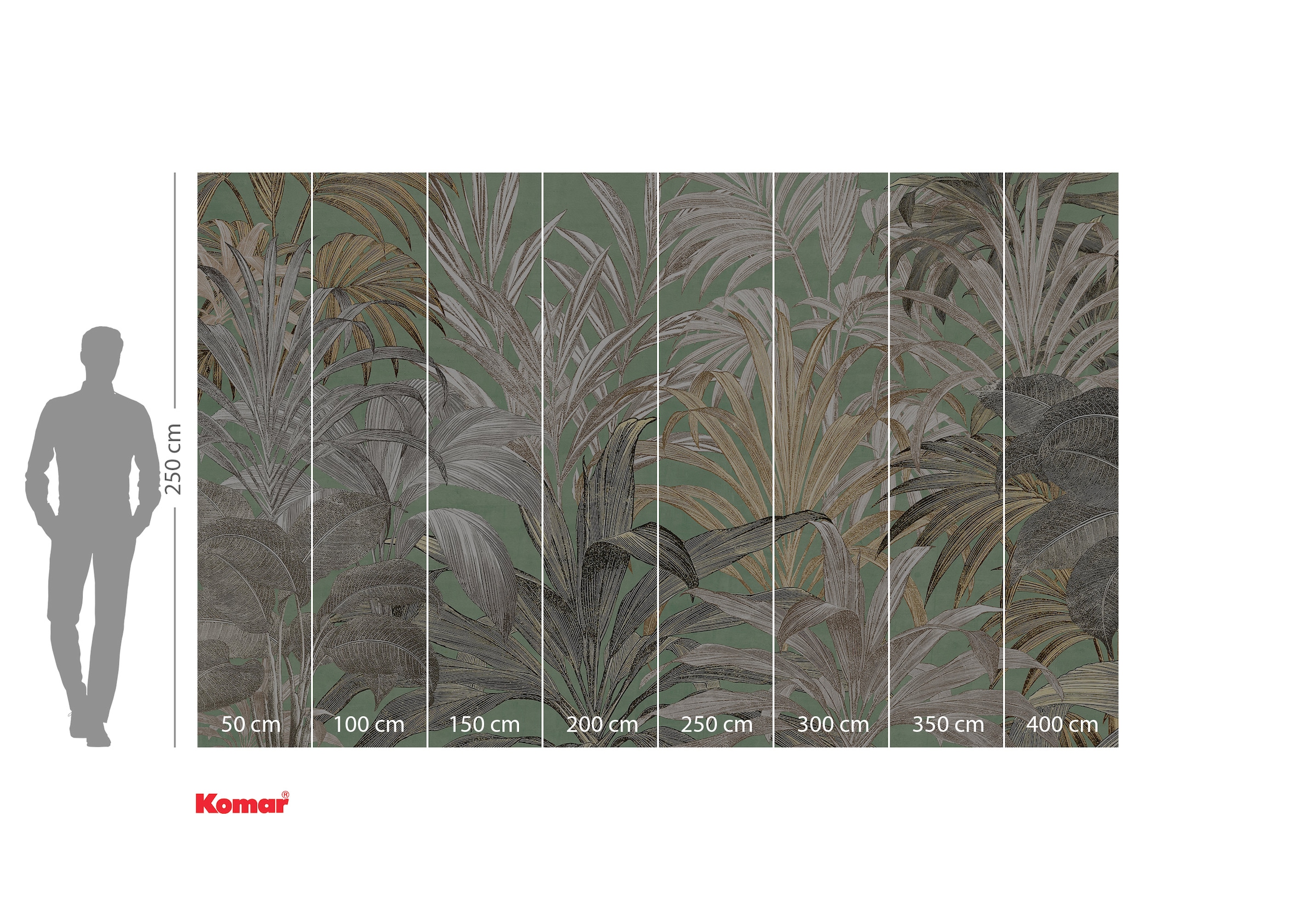 Komar Fototapete »Digitaldruck Vlies - Ciao Capri - Grösse 400 x 250 cm«, bedruckt-floral-geblümt-gemustert-tropisch, Wohnzimmer, Schlafzimmer