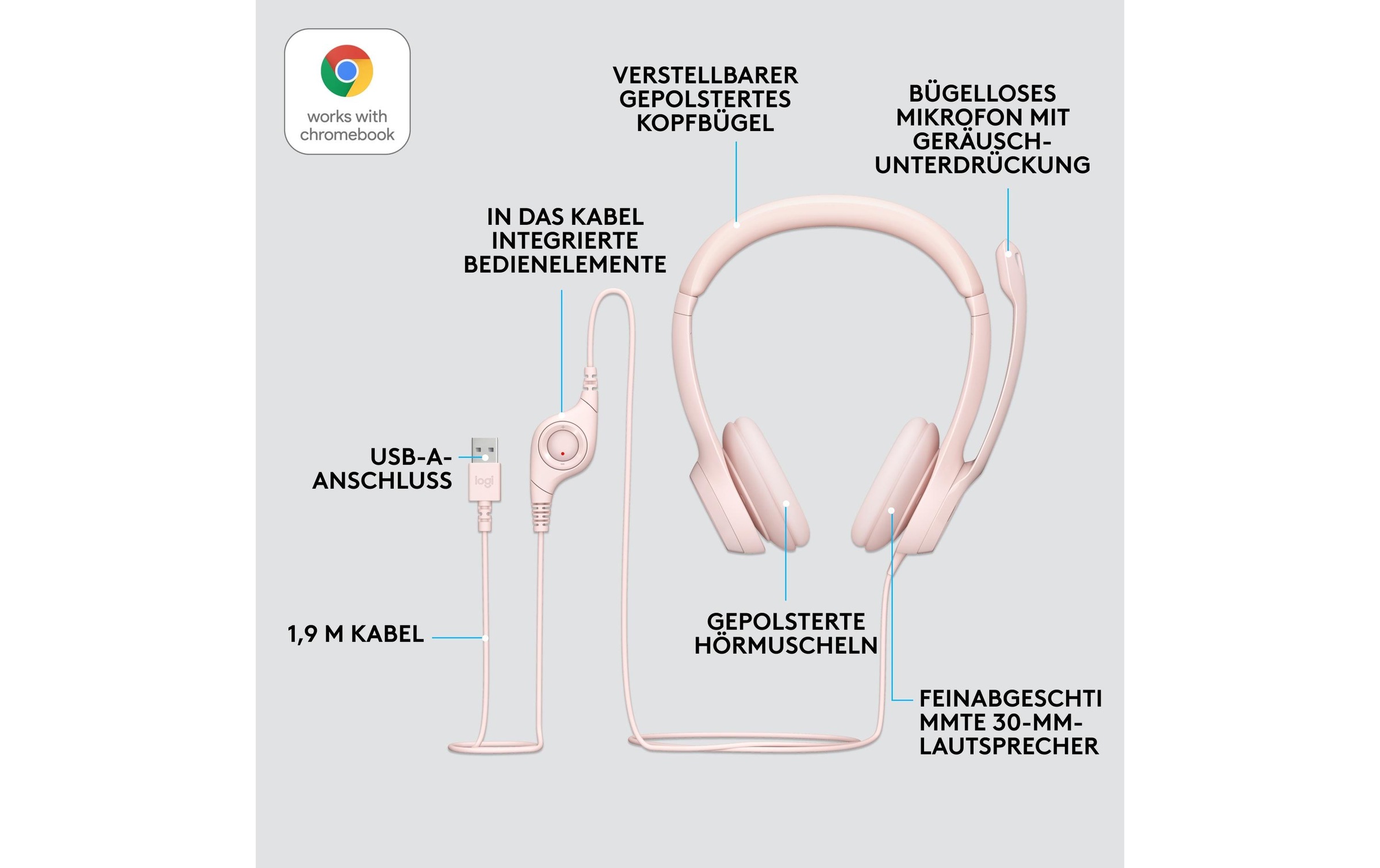Logitech Casque »H390 USB Stereo«
