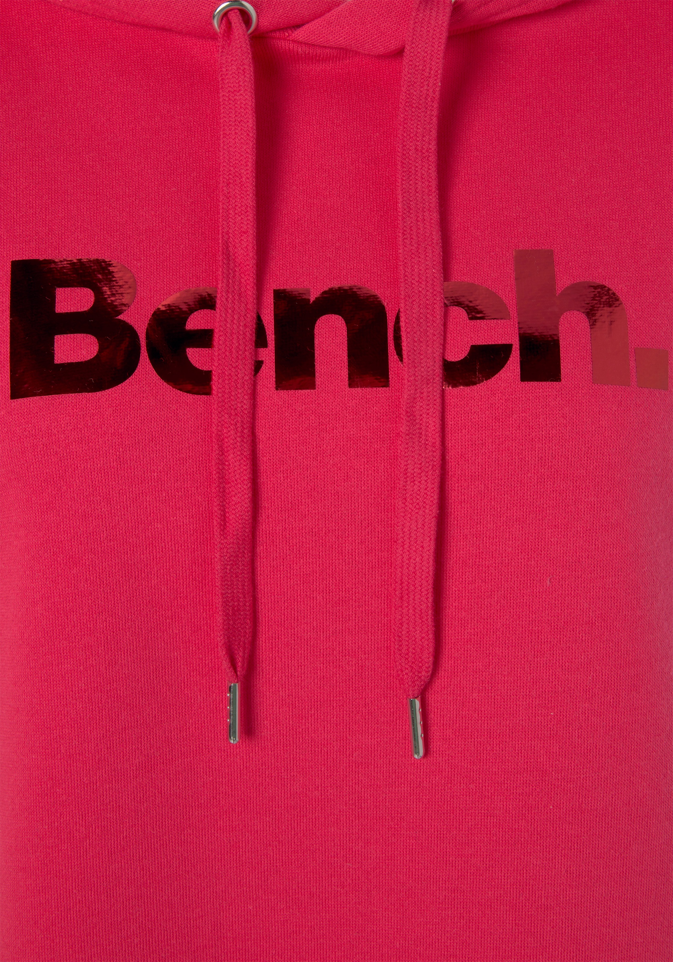 Bench. Loungewear Hoodie, mit glänzendem Logodruck, Loungewear