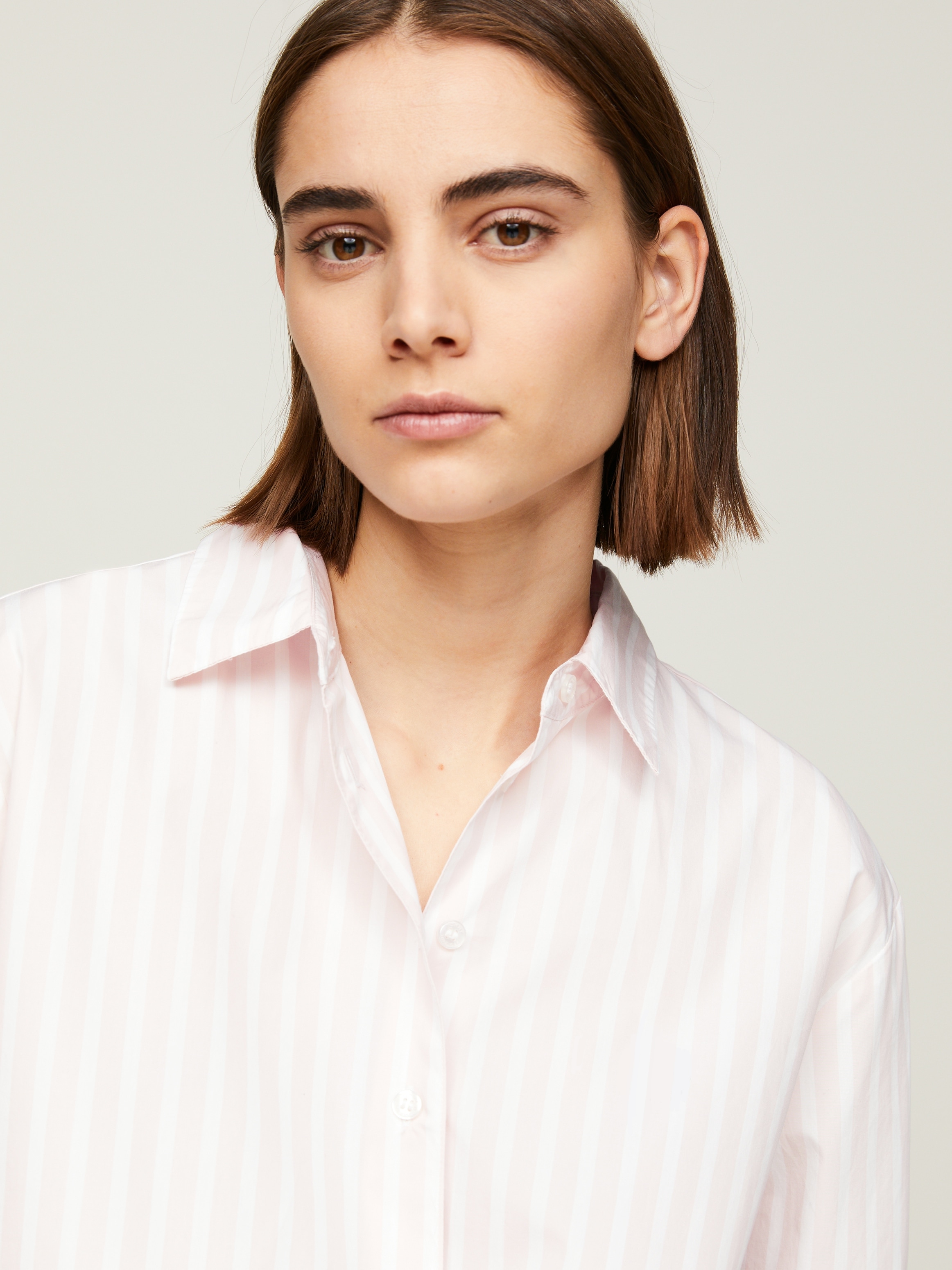 Tommy Hilfiger Hemdbluse »SMD STRIPE EASY FIT LS SHIRT«, mit Längsstreifen