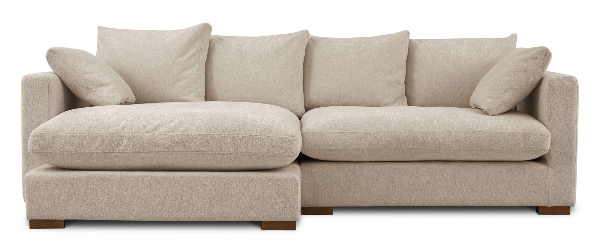 Home affaire Ecksofa »Coray«, Breite 266 cm, extra weich und kuschelig, mit Federn und Daunen