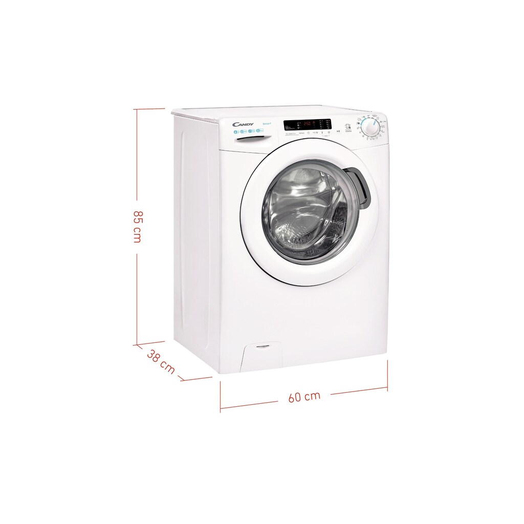 Candy Waschmaschine »Candy Waschmaschine CS34 1262DE«, CS34 1262DE, 6 kg, 1200 U/min