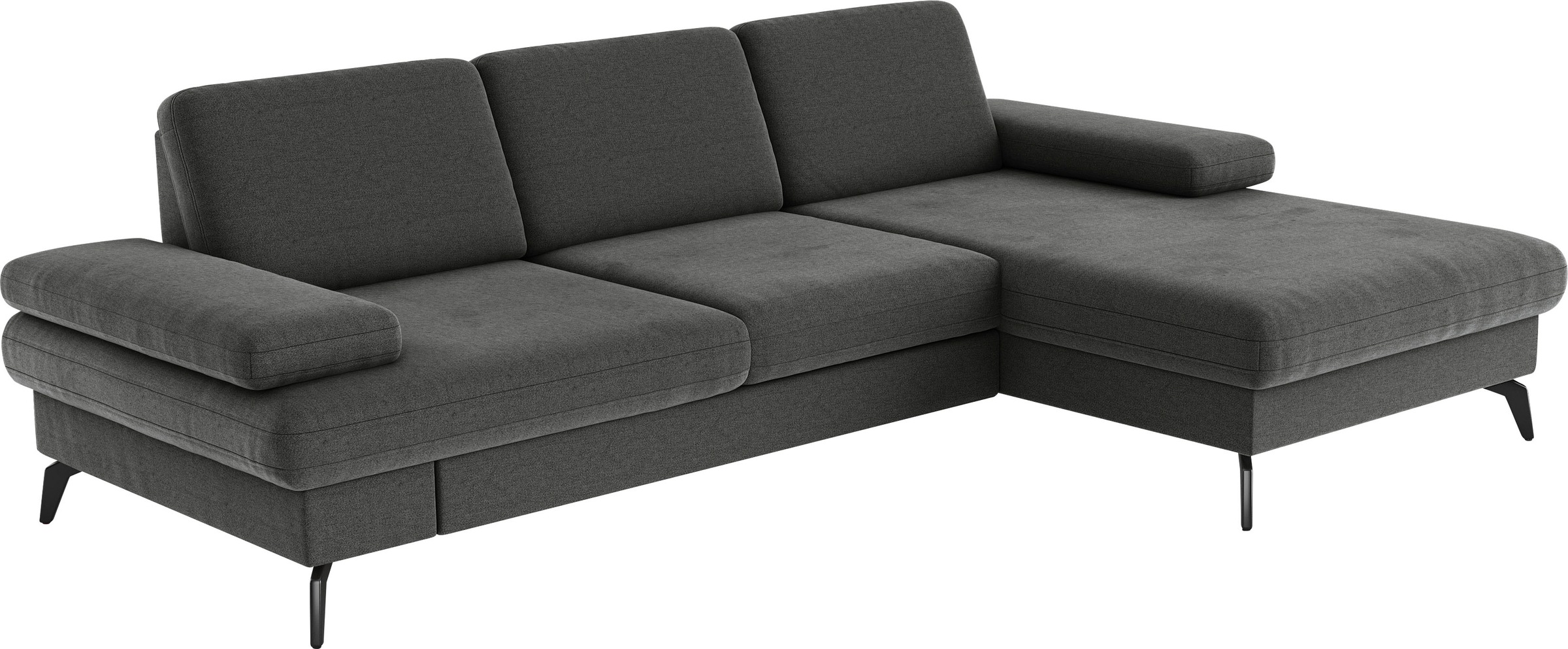 sit&more Ecksofa »Morris L-Form, inkl. Sitztiefenverstellung«, wahlweise mit Armteilverstellung, Bettfunktion & Bettkasten