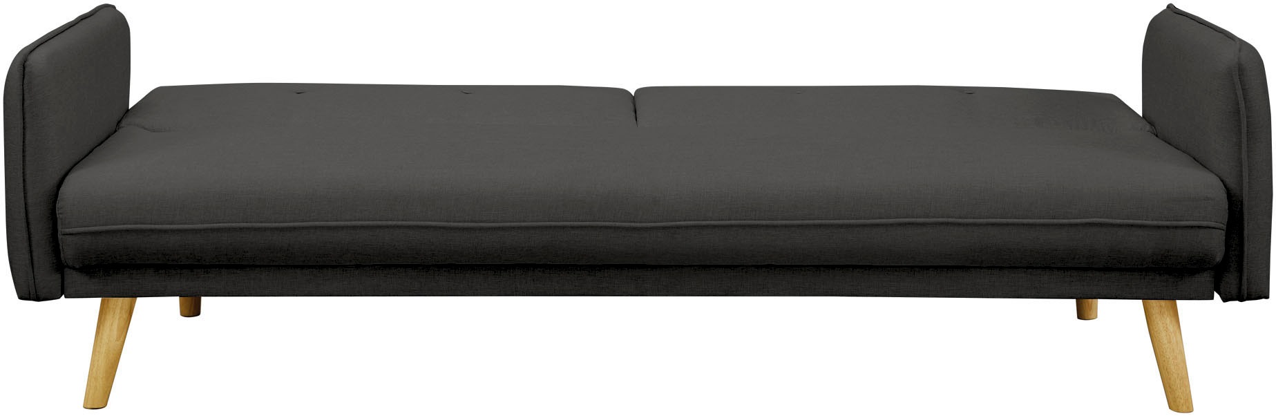 SalesFever Schlafsofa »Linköping, 3-Stizer, Sofa«, mit Knopfheftung im Rücken und Schlaffunktion, Breite 188 cm