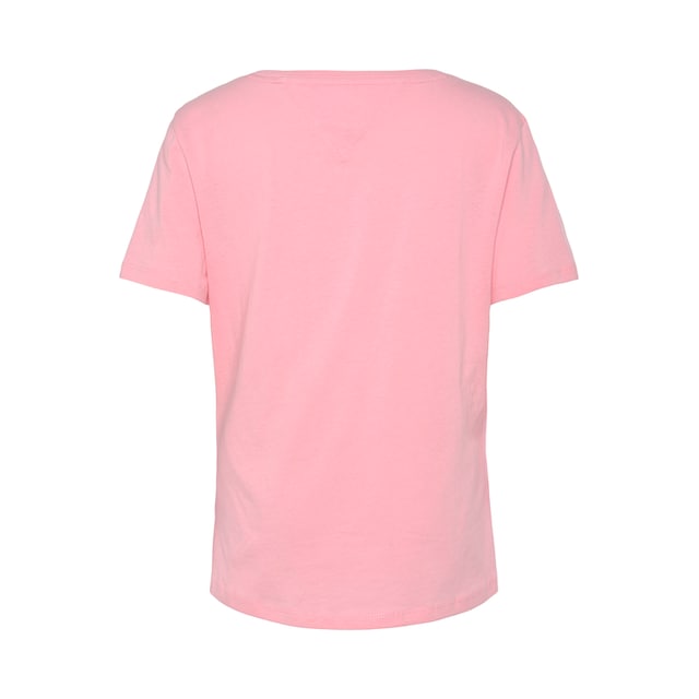 ♕ Tommy Jeans V-Shirt, mit Tommy Jeans Logo-Flag auf der Brust  versandkostenfrei bestellen