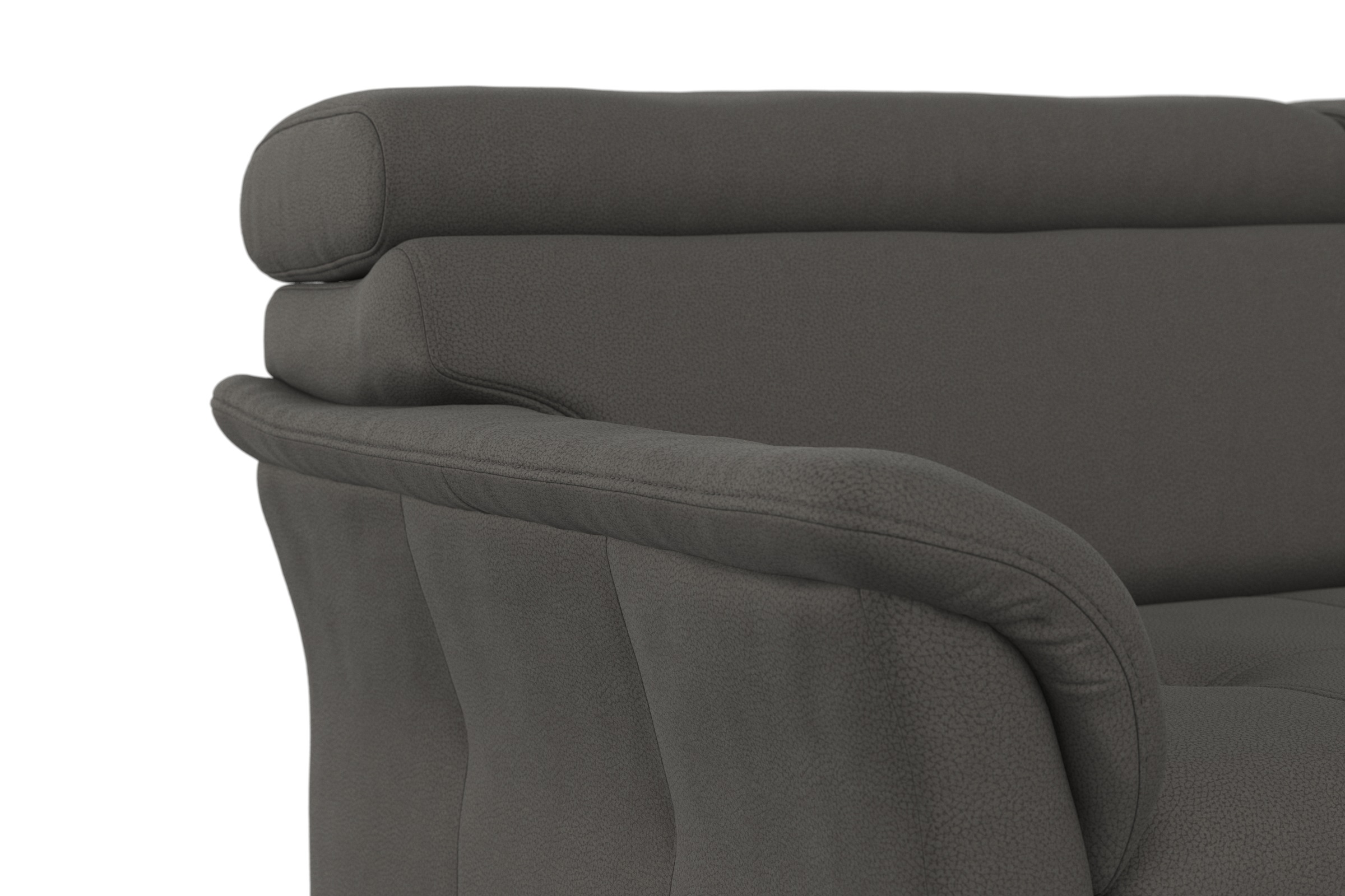 sit&more Ecksofa »Marano L-Form«, inklusive Kopfteilverstellung, wahlweise mit Bettfunktion, Bettkasten