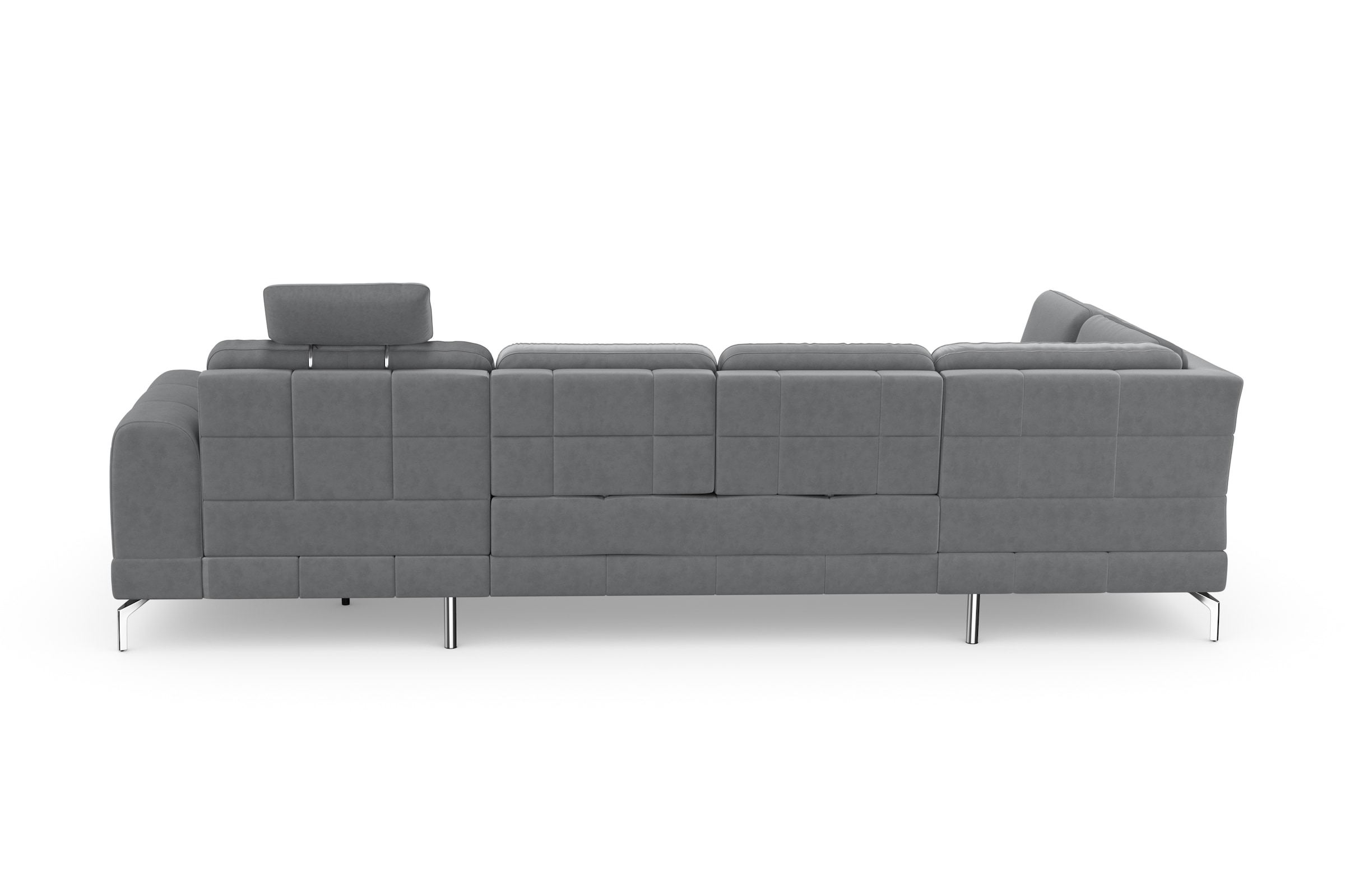 sit&more Wohnlandschaft »Bendigo U-Form« inklusive Sitztiefenverstellung, Bodenfreiheit 15 cm, in 2 Fussfarben