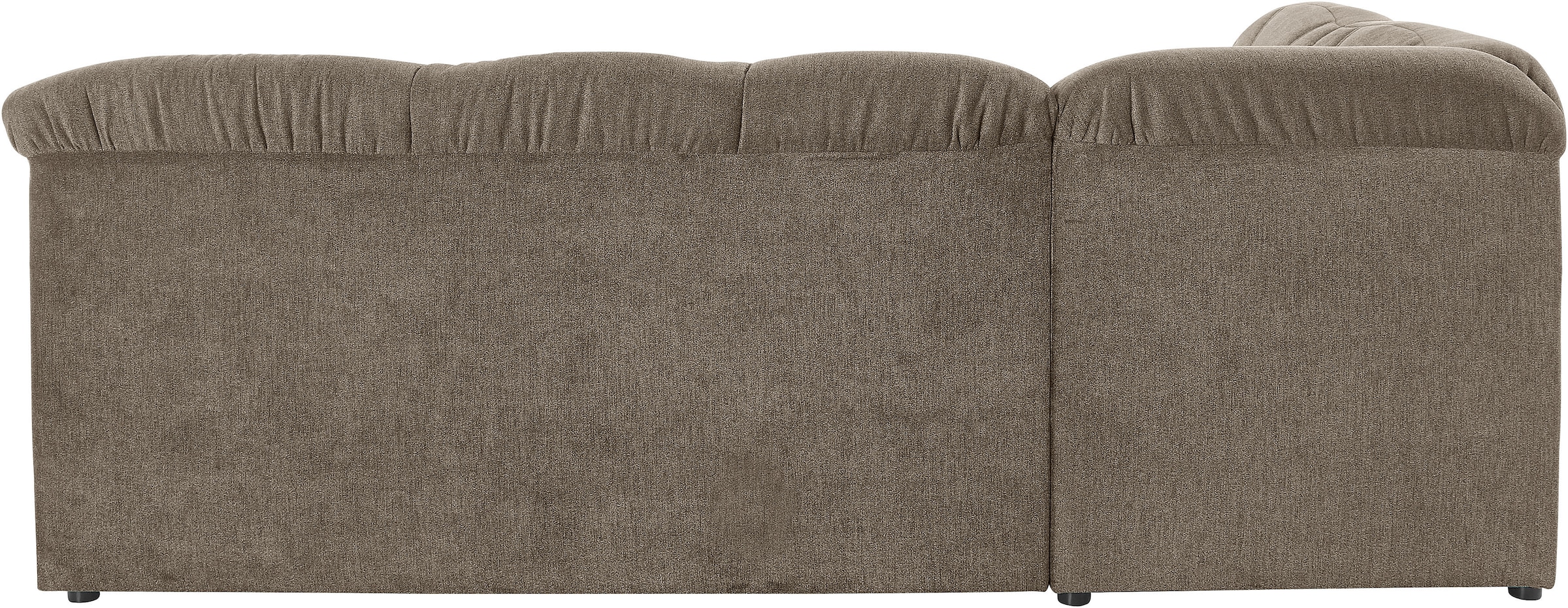 DOMO collection Ecksofa »Pegnitz, elegante Rückensteppung, zeitlose Formensprache, L-Form«, wahlweise mit Bettfunktion