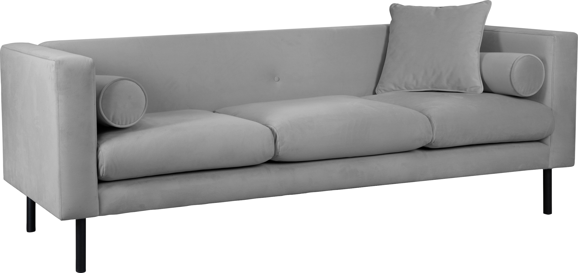 Guido Maria Kretschmer Home&Living 3-Sitzer »Lillibeth Designsofa mit Wellenunterfederung, Masse B/T/H: 218/74/83 cm«, Zierkissen als Wendekissen, Bezug Samtoptik oder Cord
