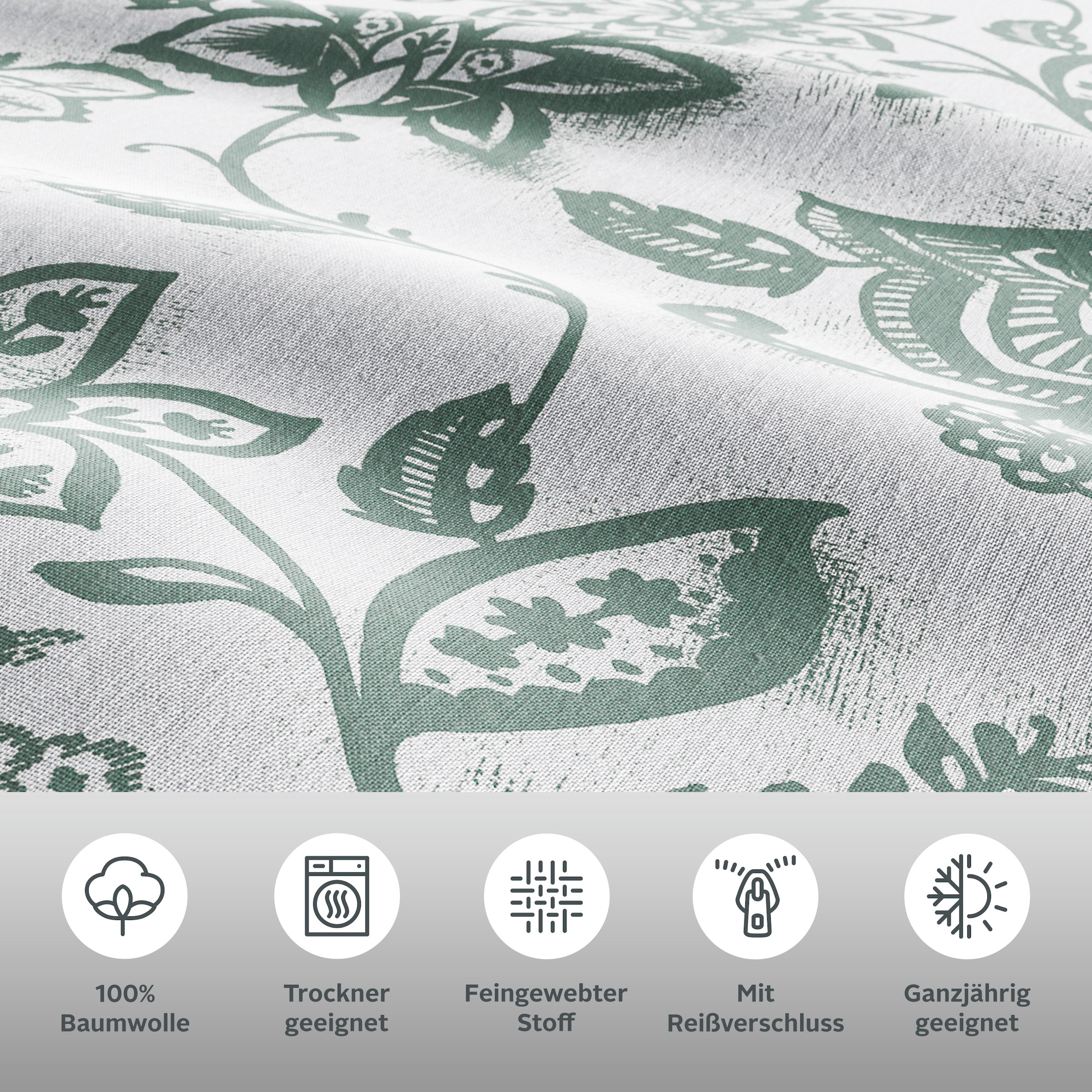 andas Bettwäsche »Nordby«, Bettwäsche aus Baumwolle, skandinavisches Design, ab Grösse 135x200 cm