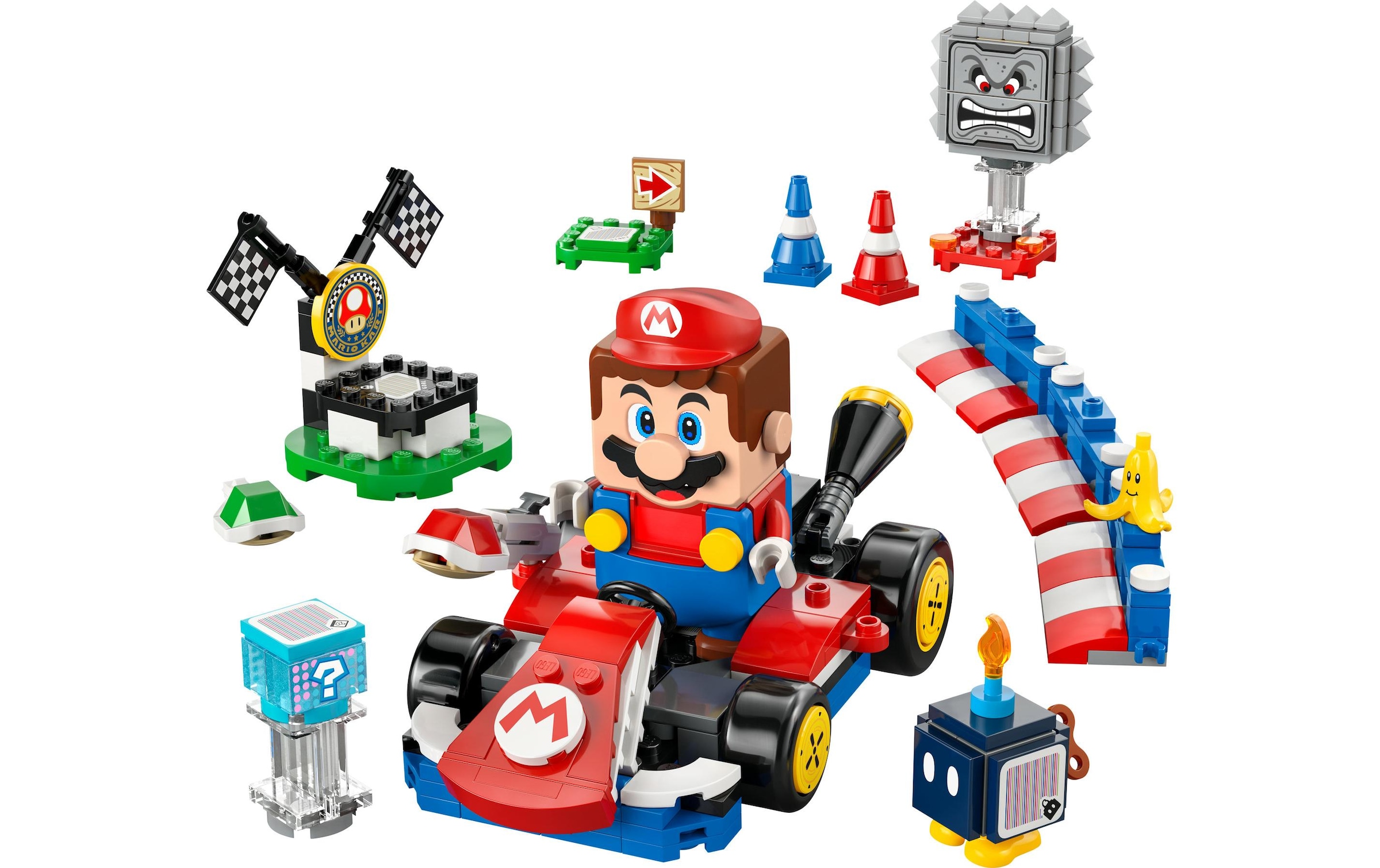 LEGO® Spielbausteine »LEGO® Super Mario Interaktiver LEGO und Standard-Kart 72043«