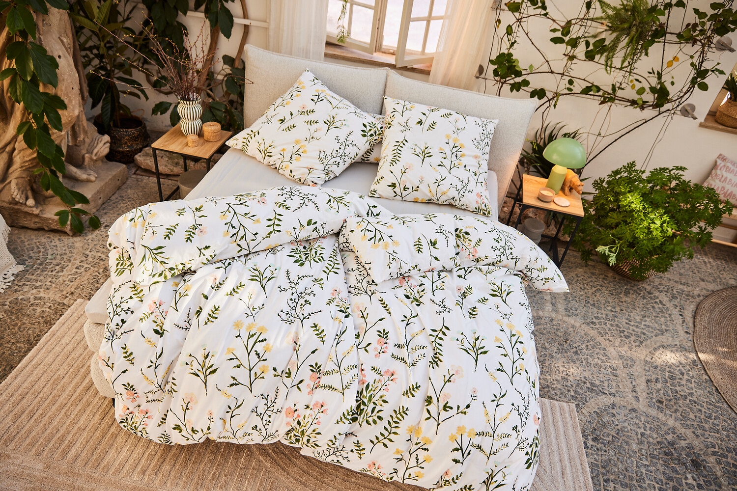 GOODproduct Bettwäsche »Claara« 2 mit Blumen Design, skandinavisch, romantische Bettwäsche