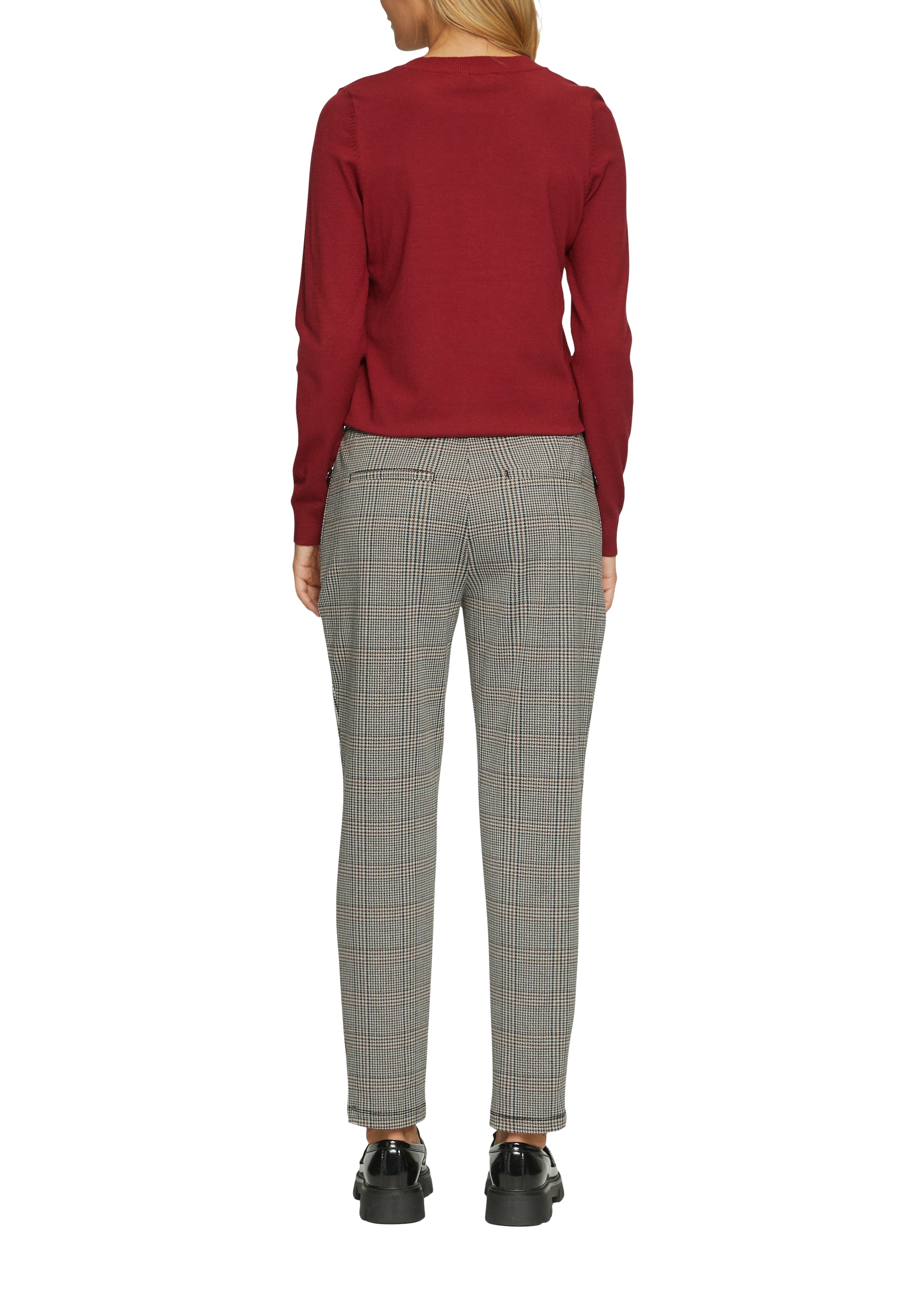 s.Oliver Stoffhose, Sommerhose mit Karo Muster