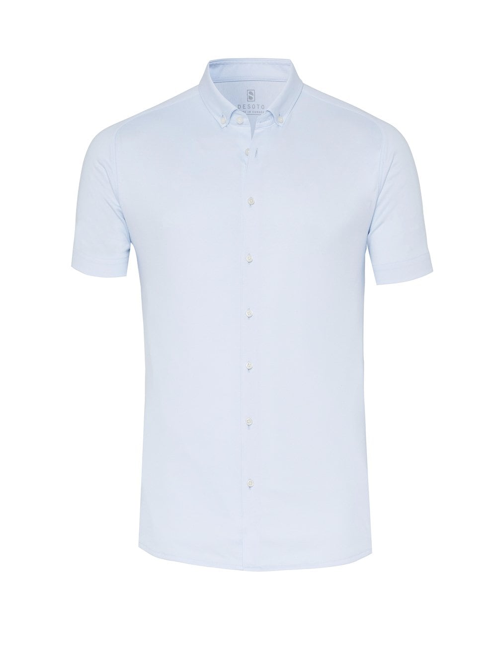 DESOTO Kurzarmhemd »Jerseyhemd Casual Modern Button Down halbarm« Flexibler Stretch