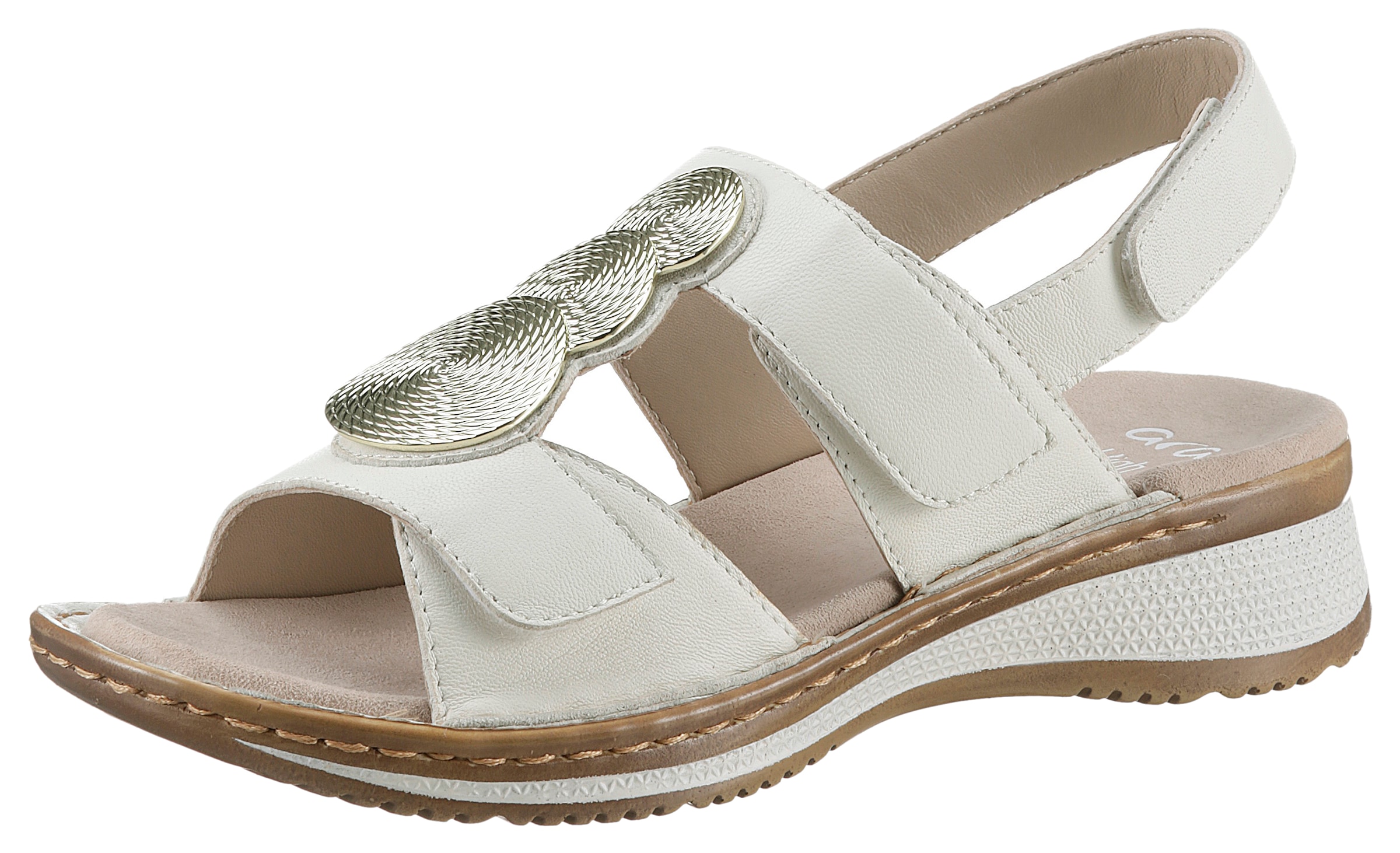 Ara Sandale »HAWAII«, Sommerschuh, Sandalette, Keilabsatz, in Bequemweite G (= weit)